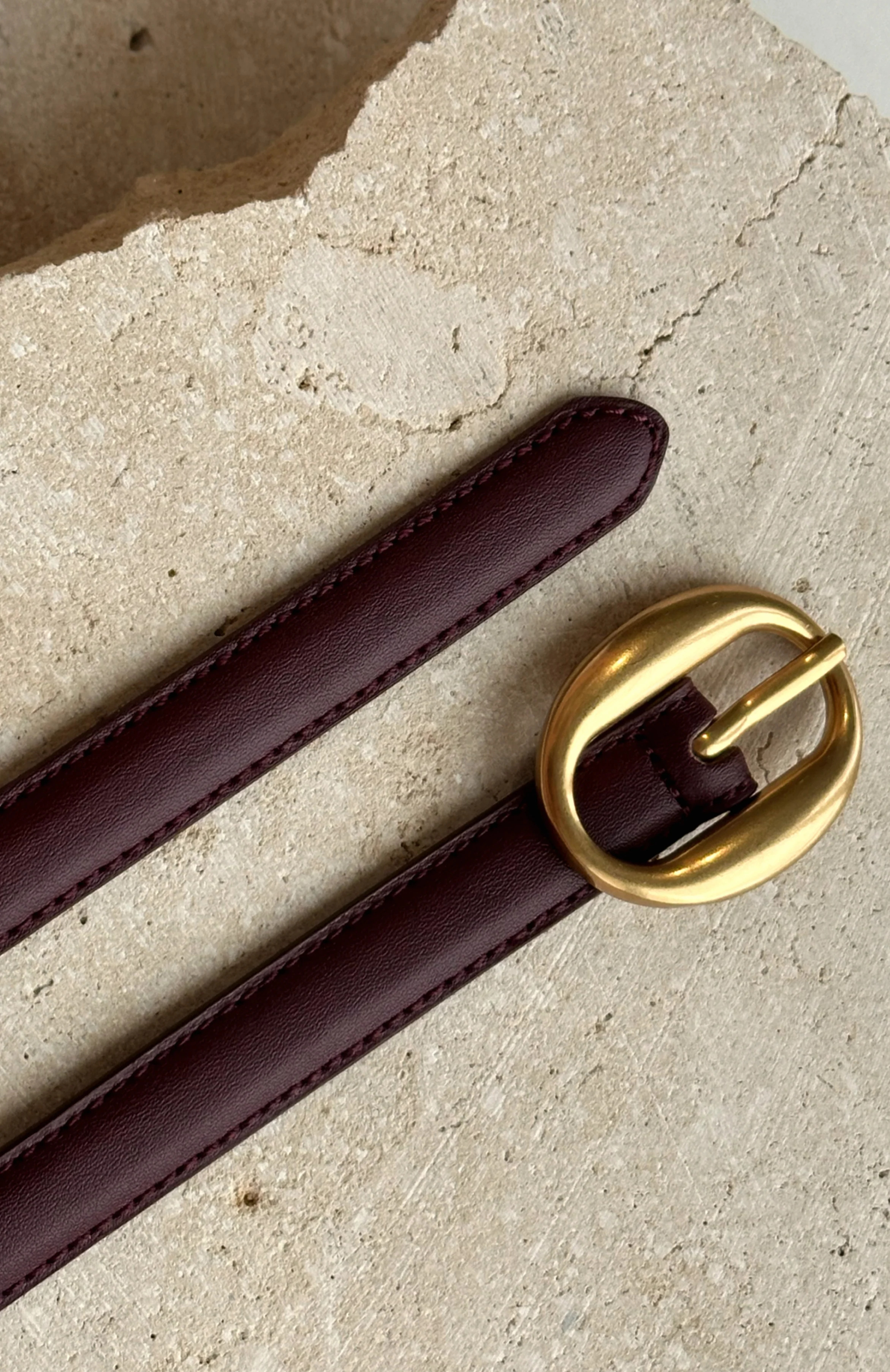 Ron Belt Burgundy/Vintage Gold - Image 2