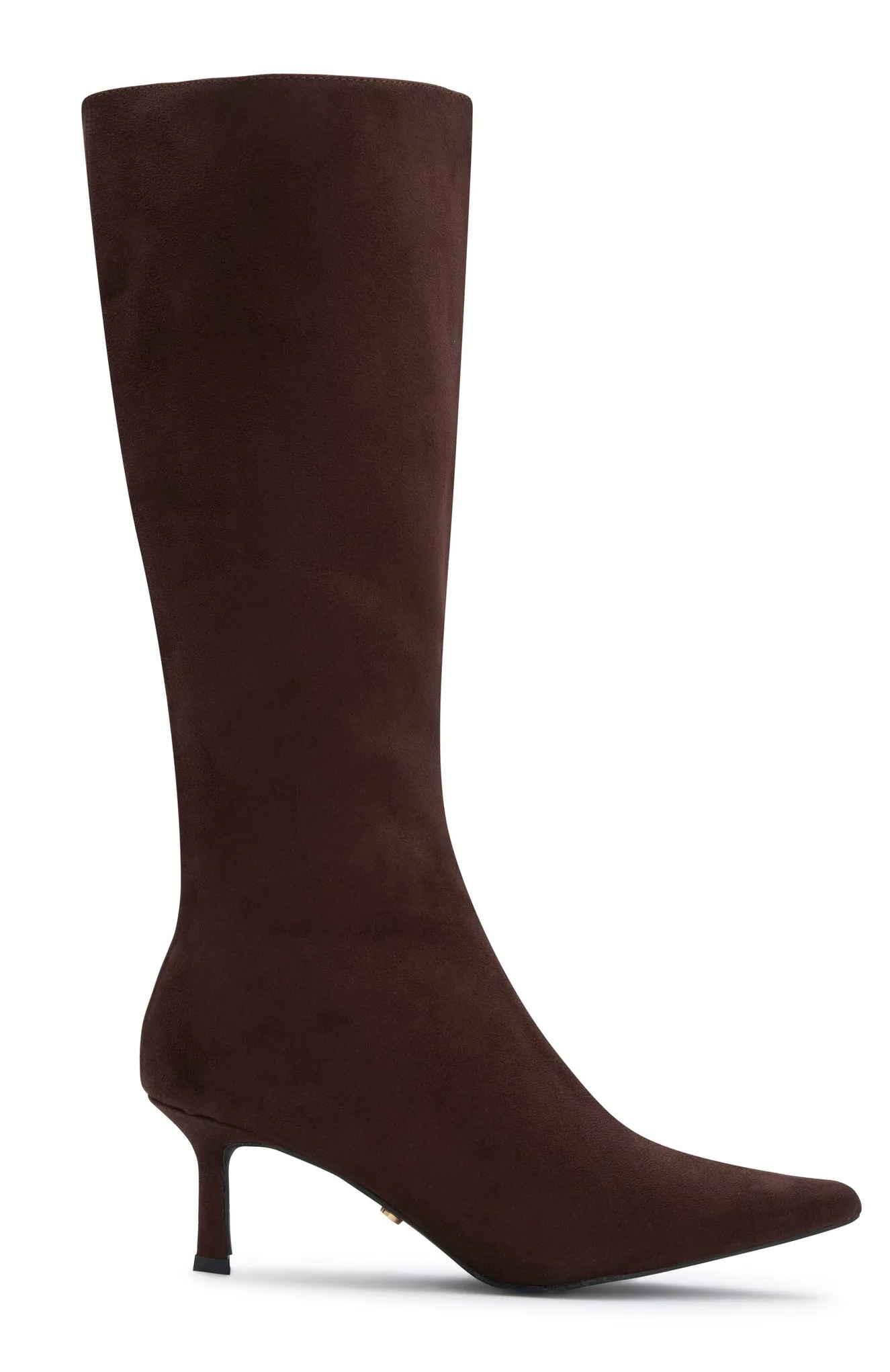 Rosalina Knee High Boots Chocolate Faux Suede - Image 3