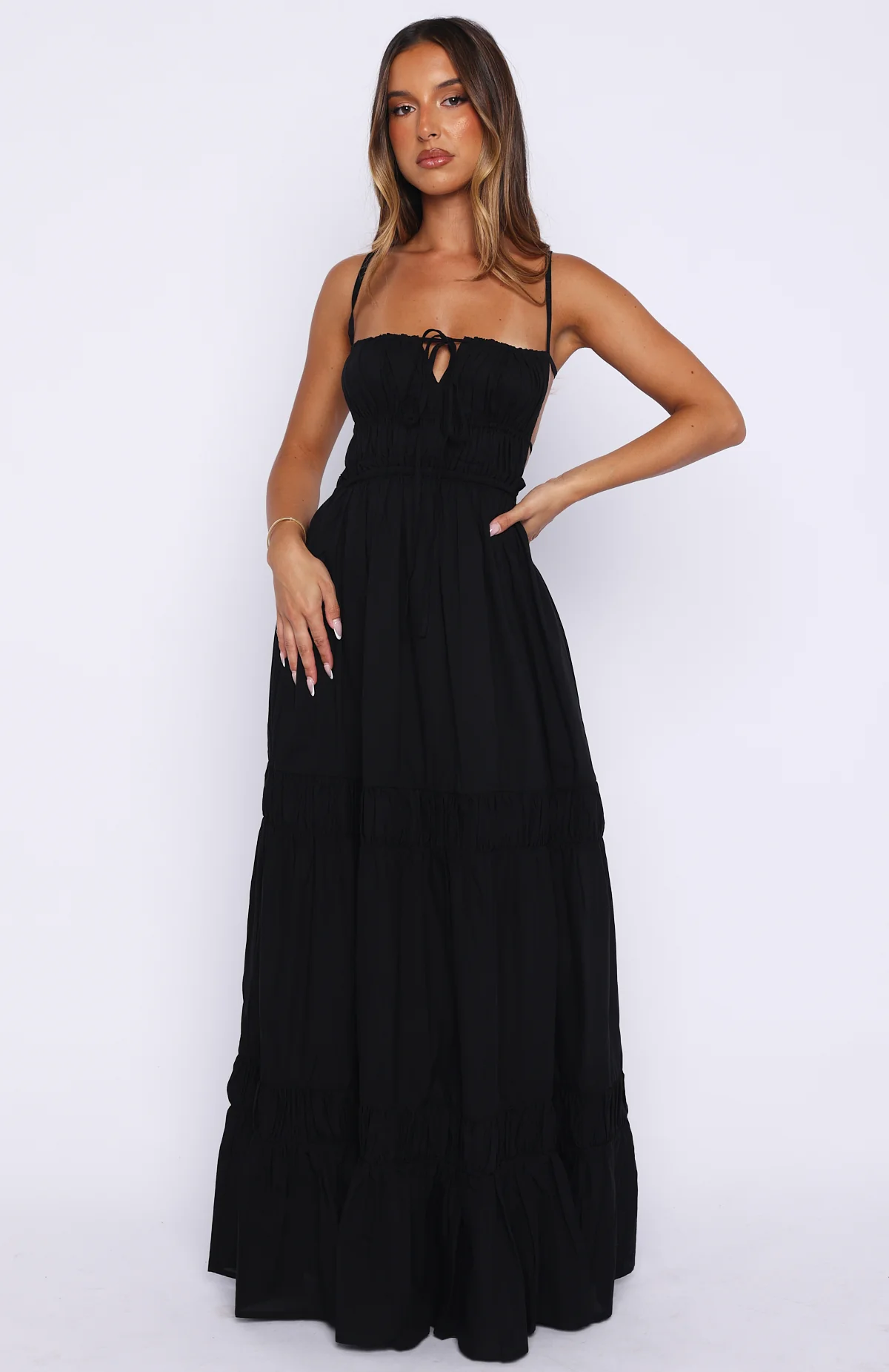 Rumour Has It Maxi Dress Black - Image 3