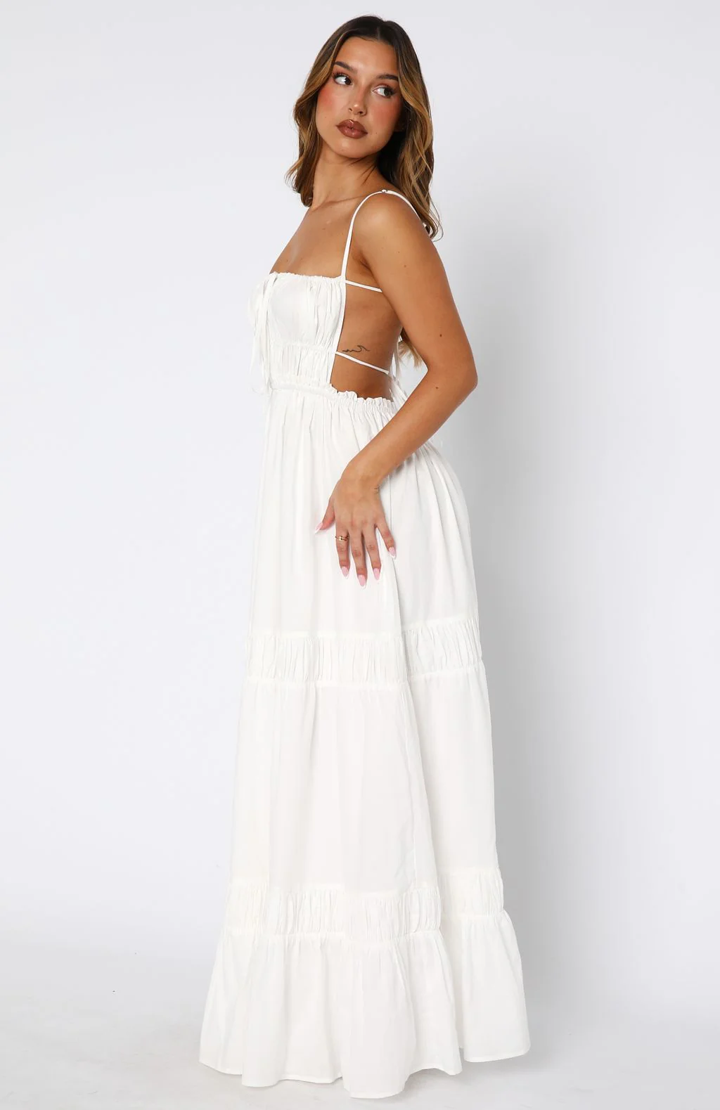 Rumour Has It Maxi Dress White - Image 4