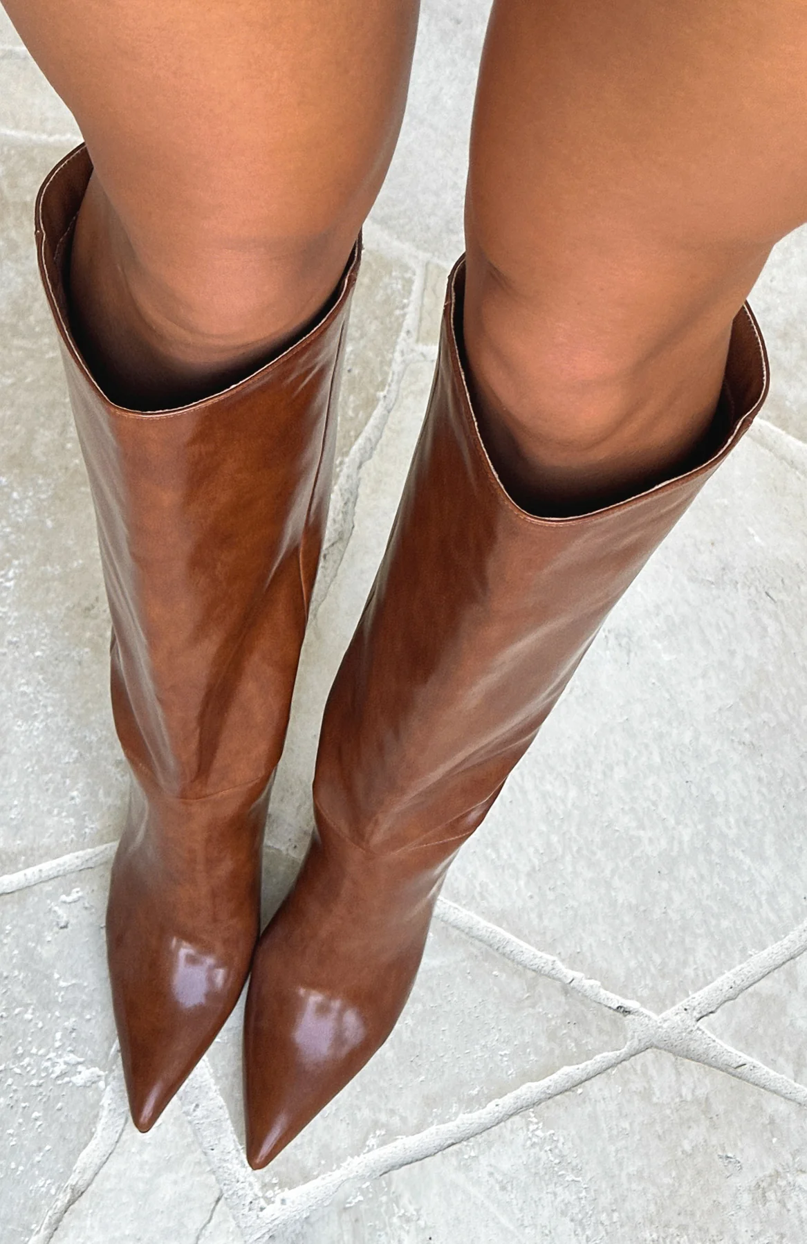 Run Away With Me Knee High Boots Vintage Brown - Image 5