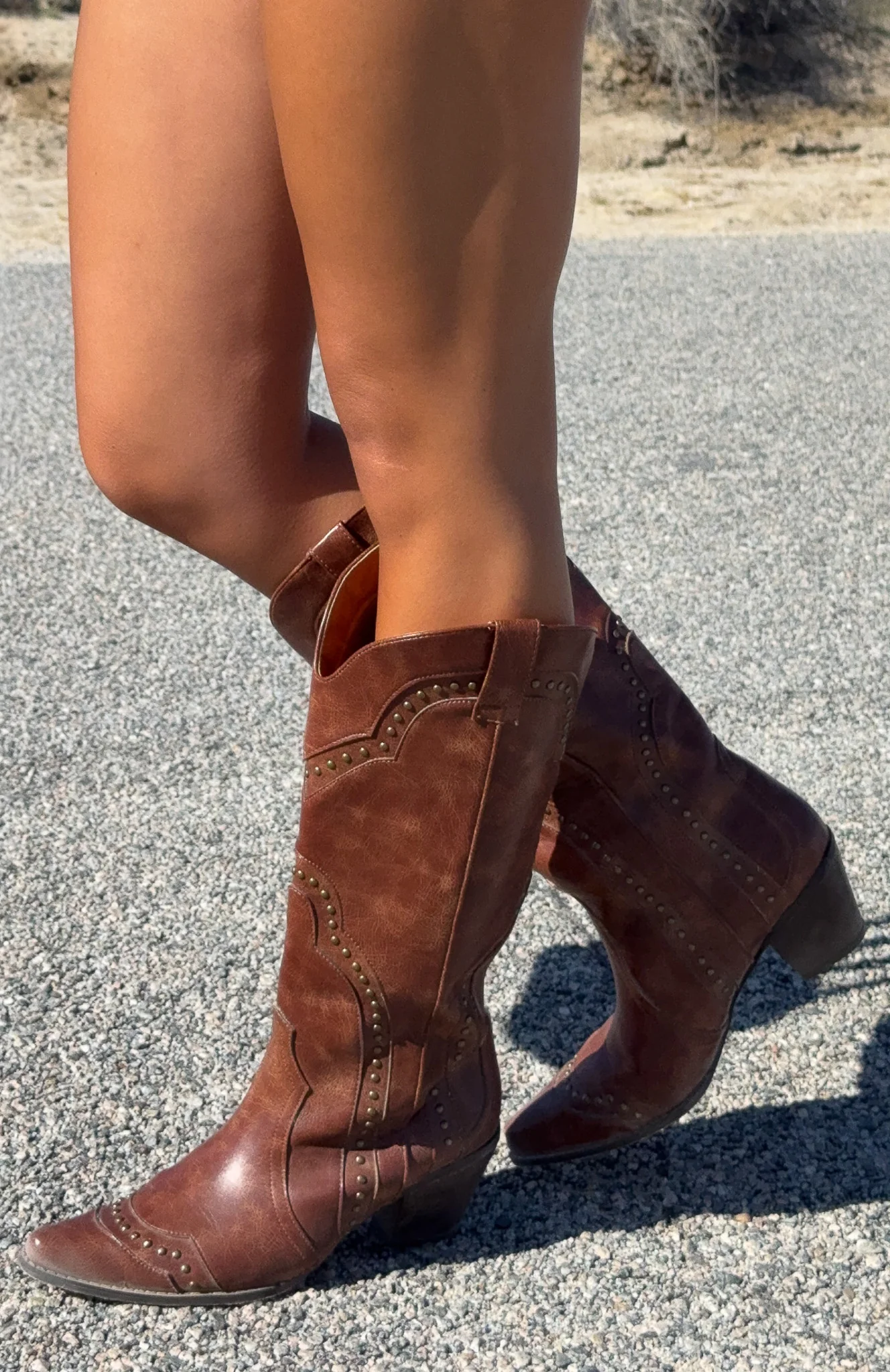 Sadie Cowboy Boots Vintage Chocolate - Image 7