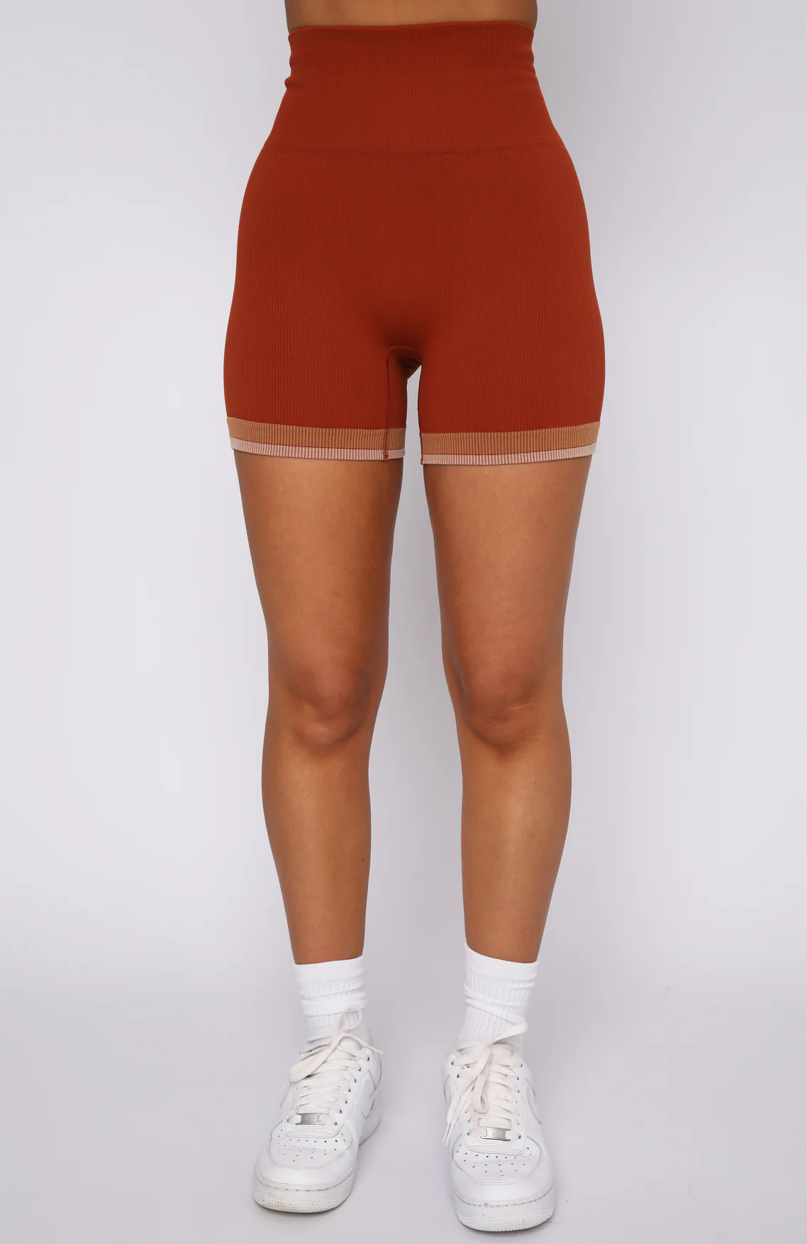 Sahara Seamless Bike Shorts Burnt Clay - Image 2