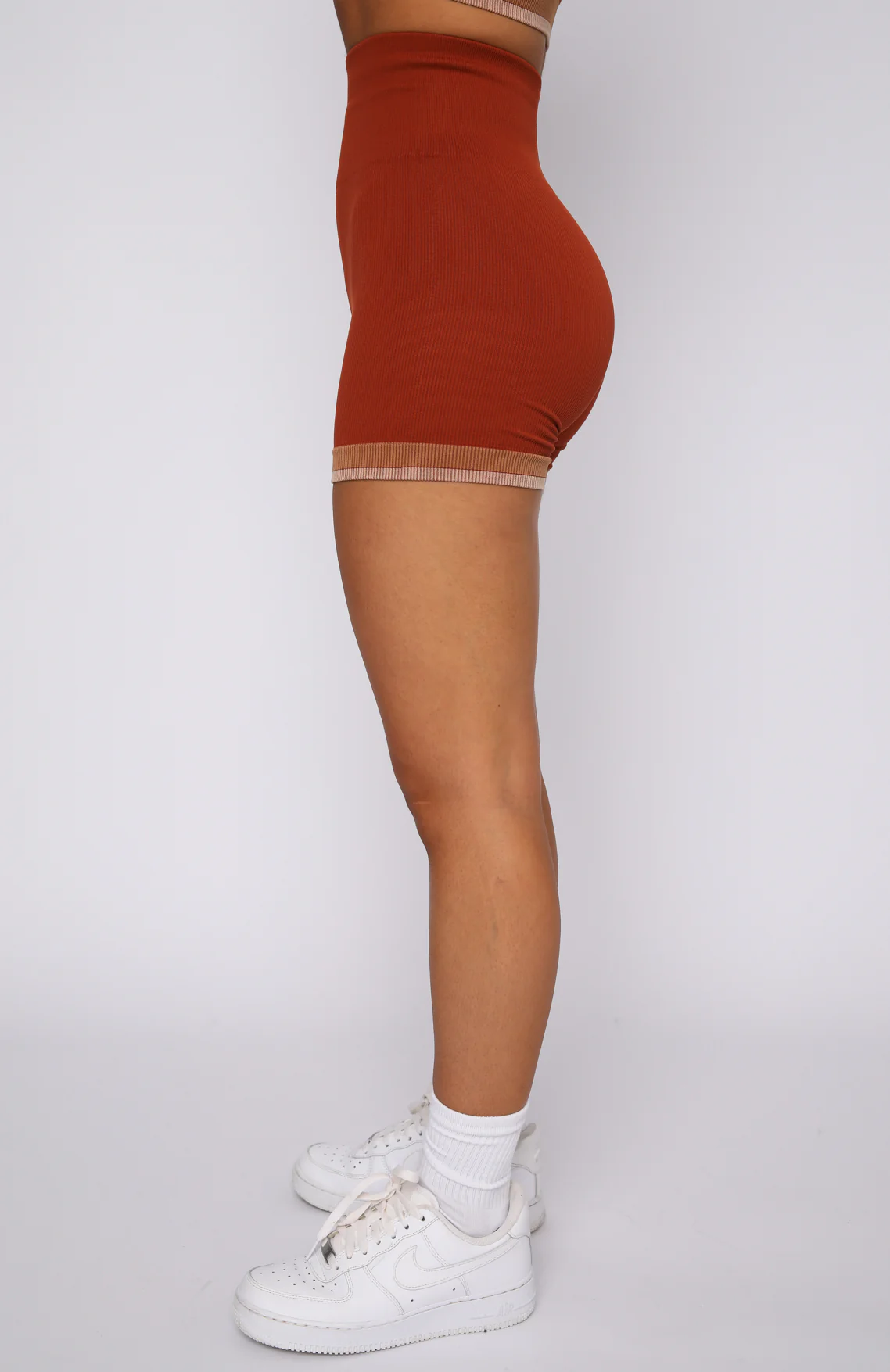 Sahara Seamless Bike Shorts Burnt Clay - Image 3