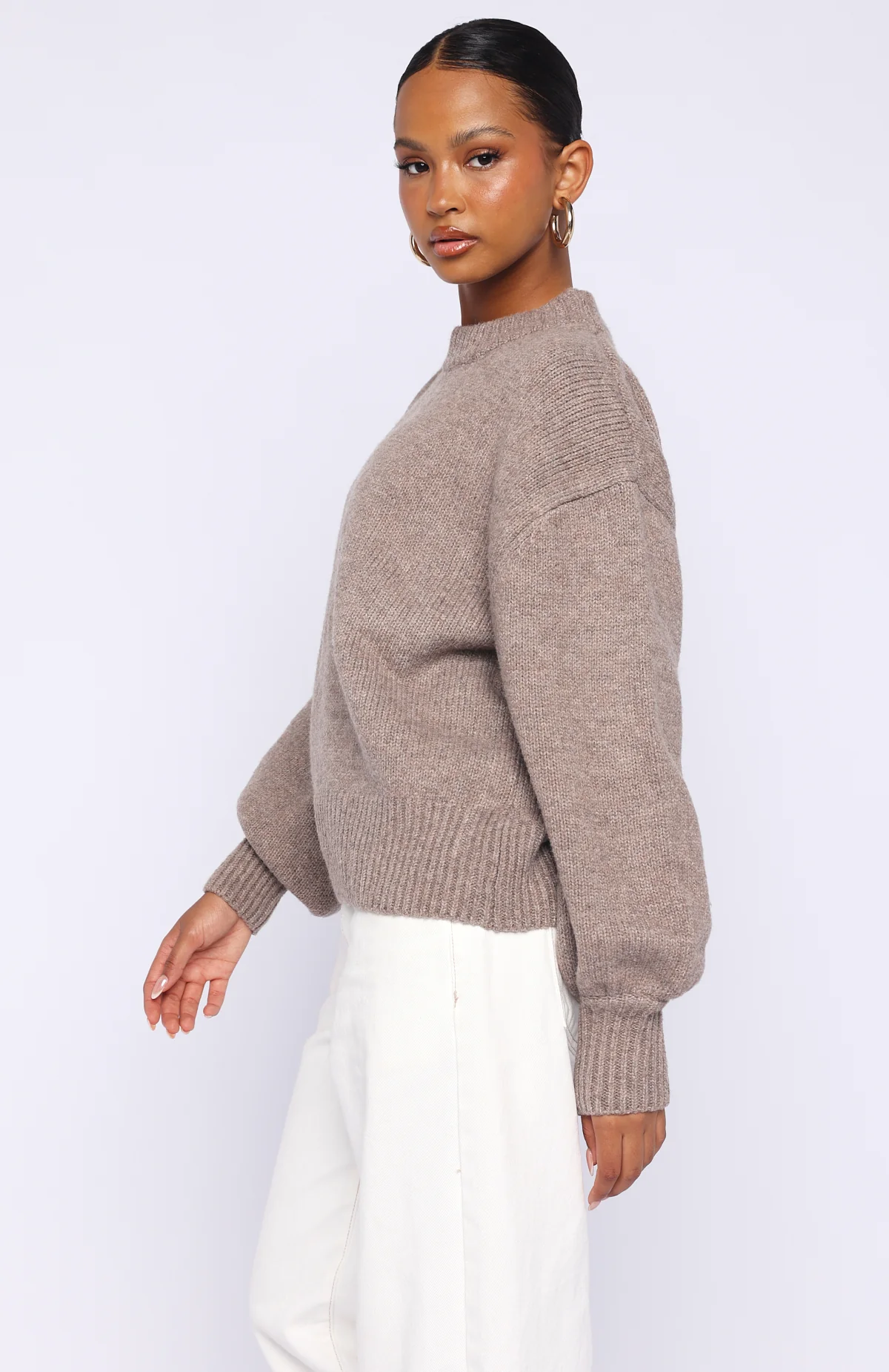 Sashi Knit Sweater Pebble - Image 4
