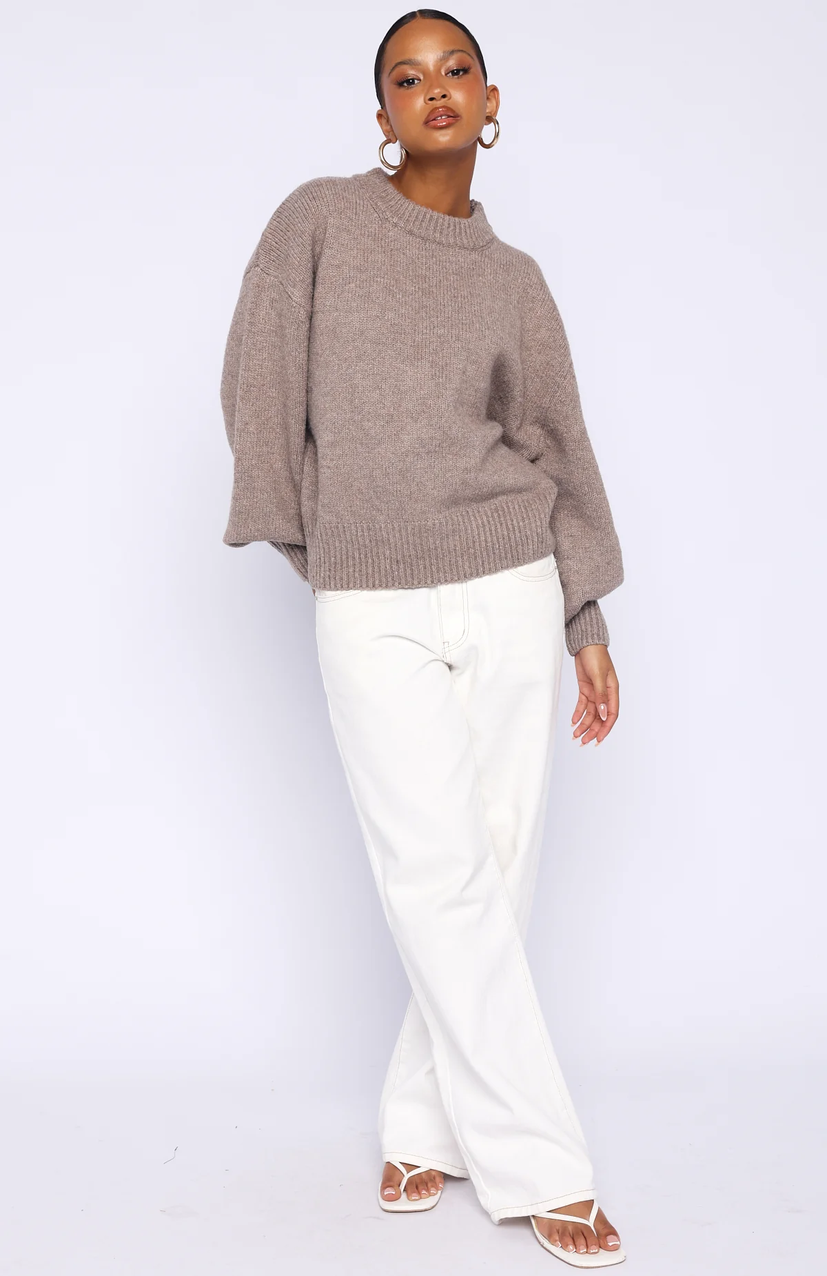 Sashi Knit Sweater Pebble - Image 6