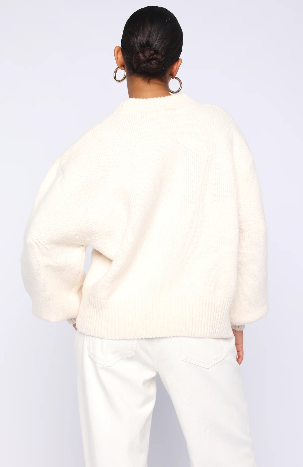Sashi Knit Sweater Winter White - Image 4
