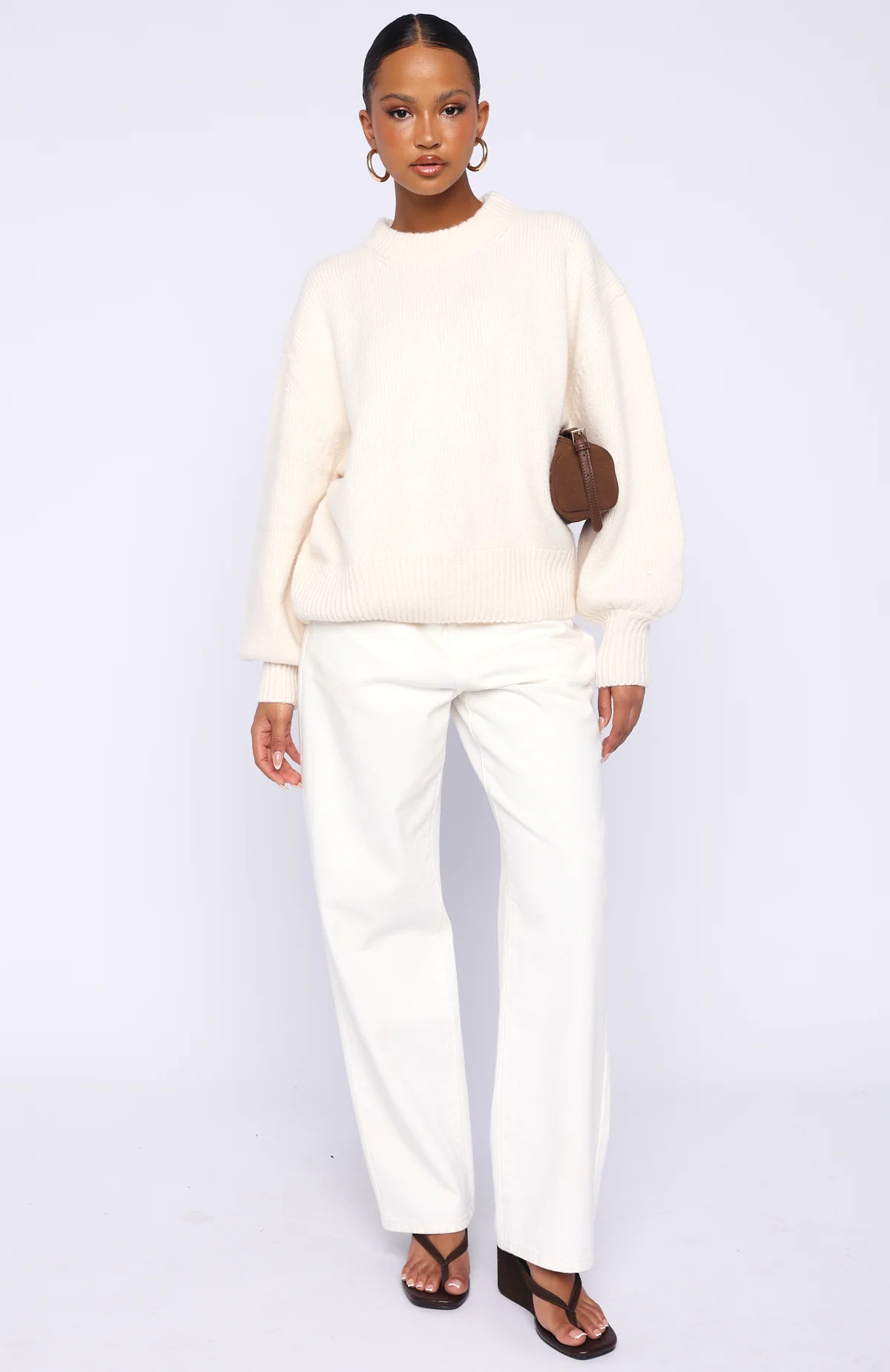 Sashi Knit Sweater Winter White - Image 5