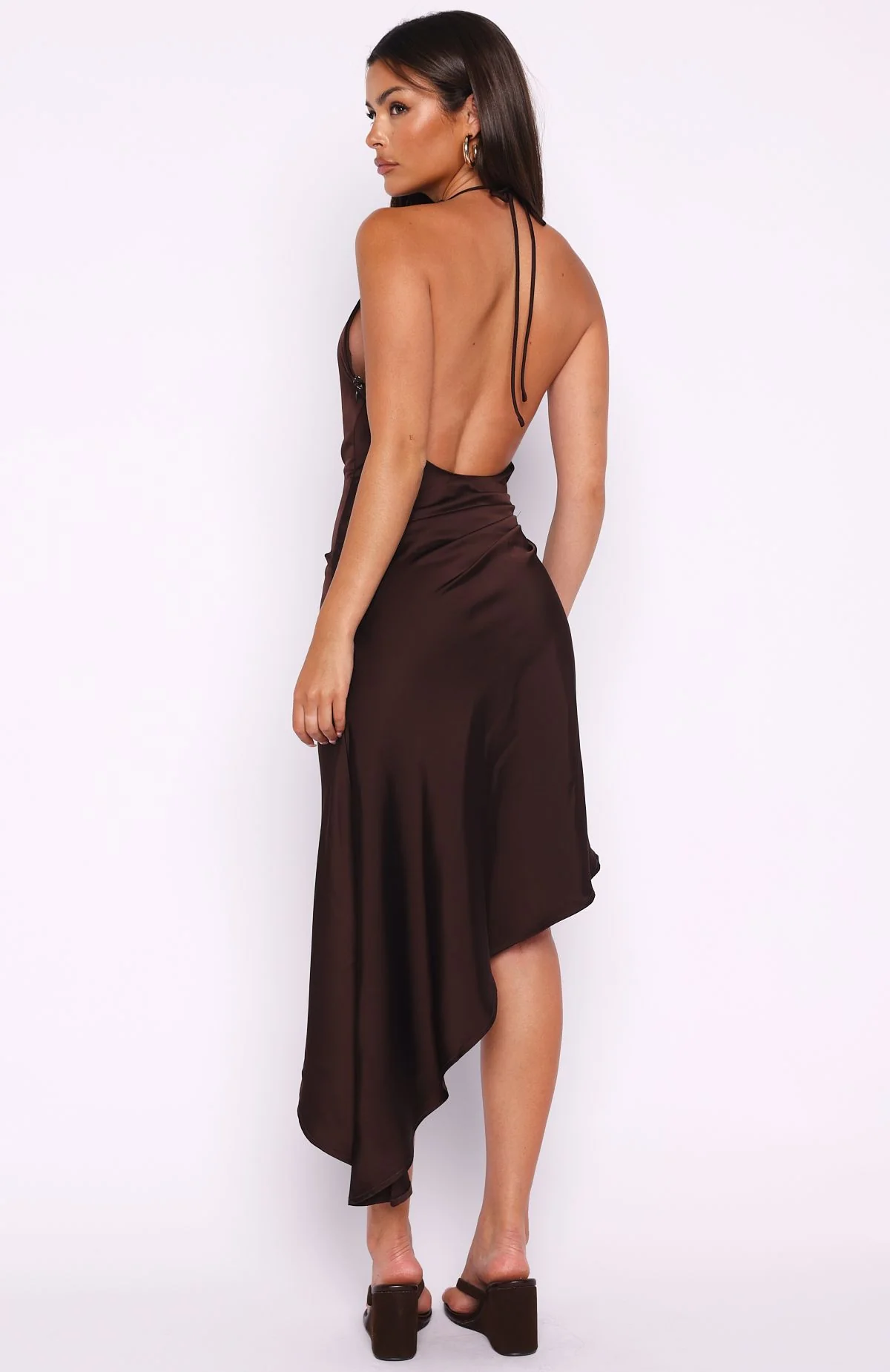 Sealed With Love Midi Dress Espresso - Image 4