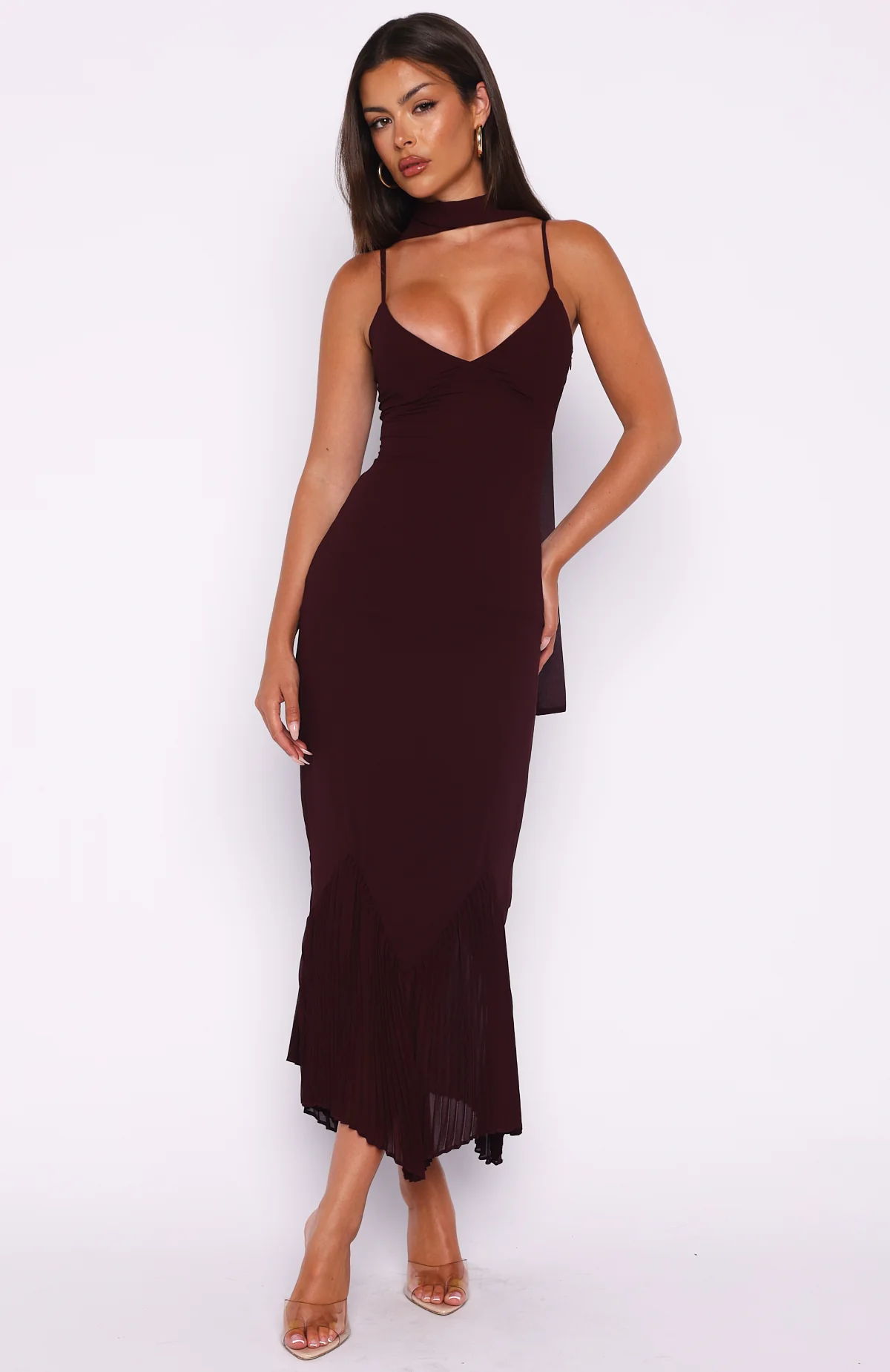 See You Later Maxi Dress Burgundy - Image 2