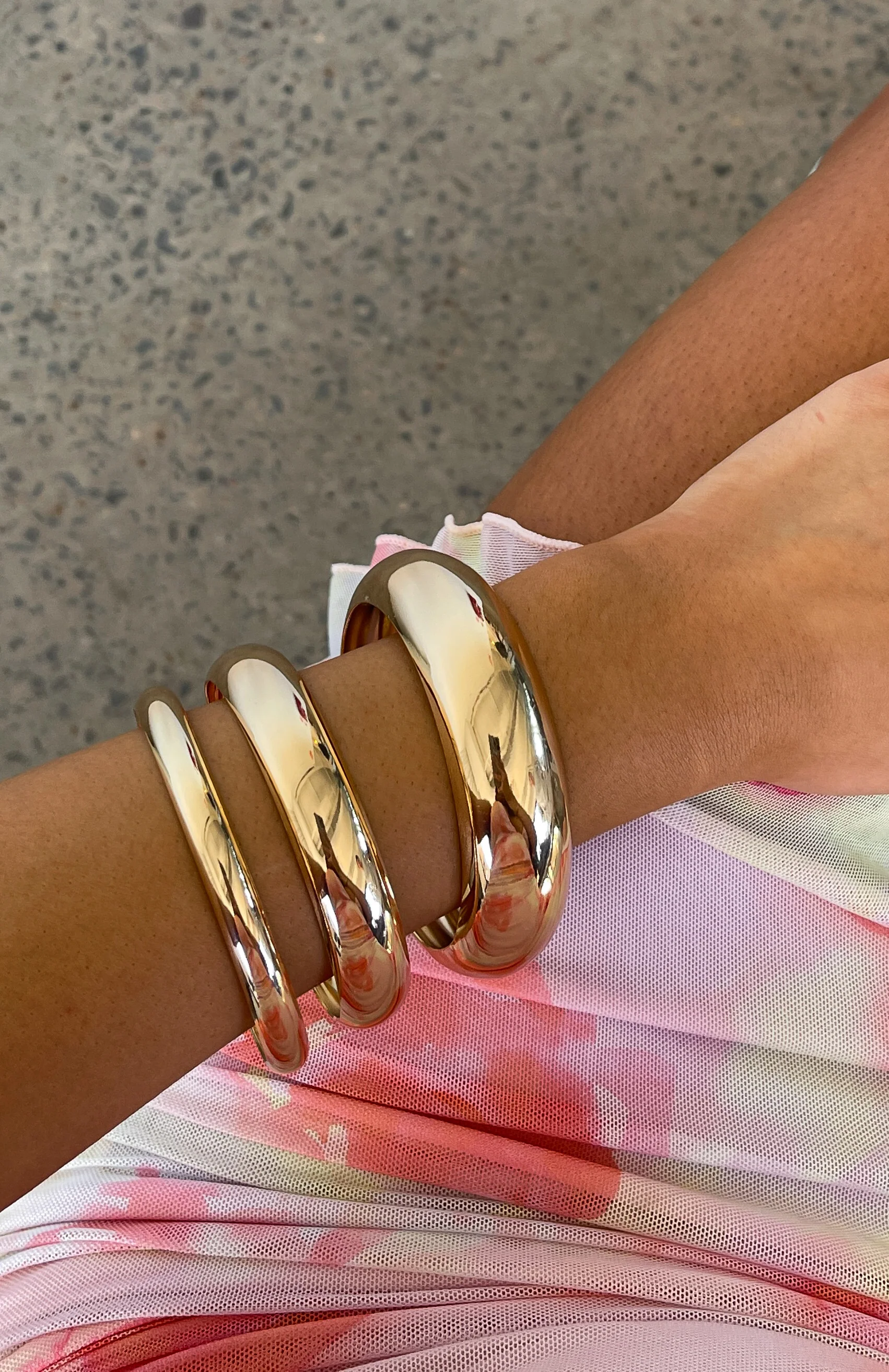 Serenity 3Pk Bracelet Set Gold - Image 4