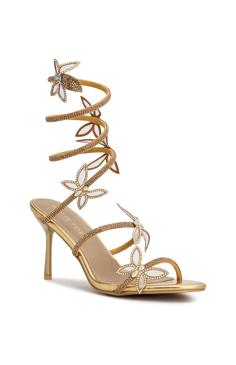 Shai Diamante Wrap Heels Gold - Image 4