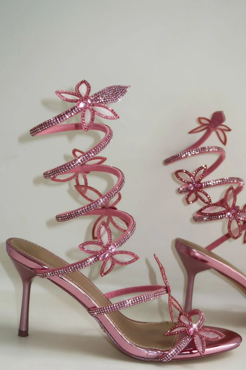 Shai Diamante Wrap Heels Pink - Image 2