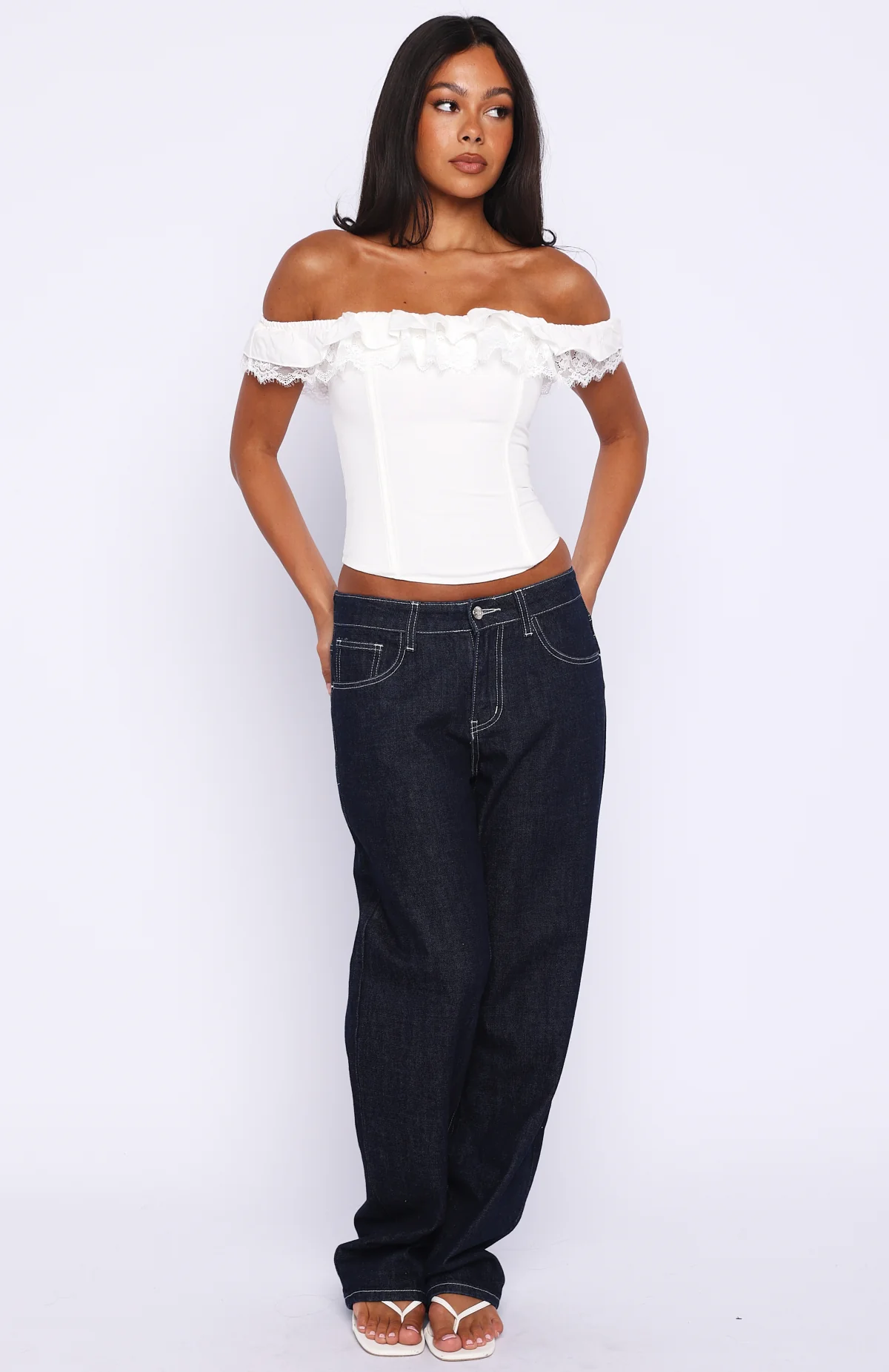 Shaking Things Up Strapless Bustier White - Image 5