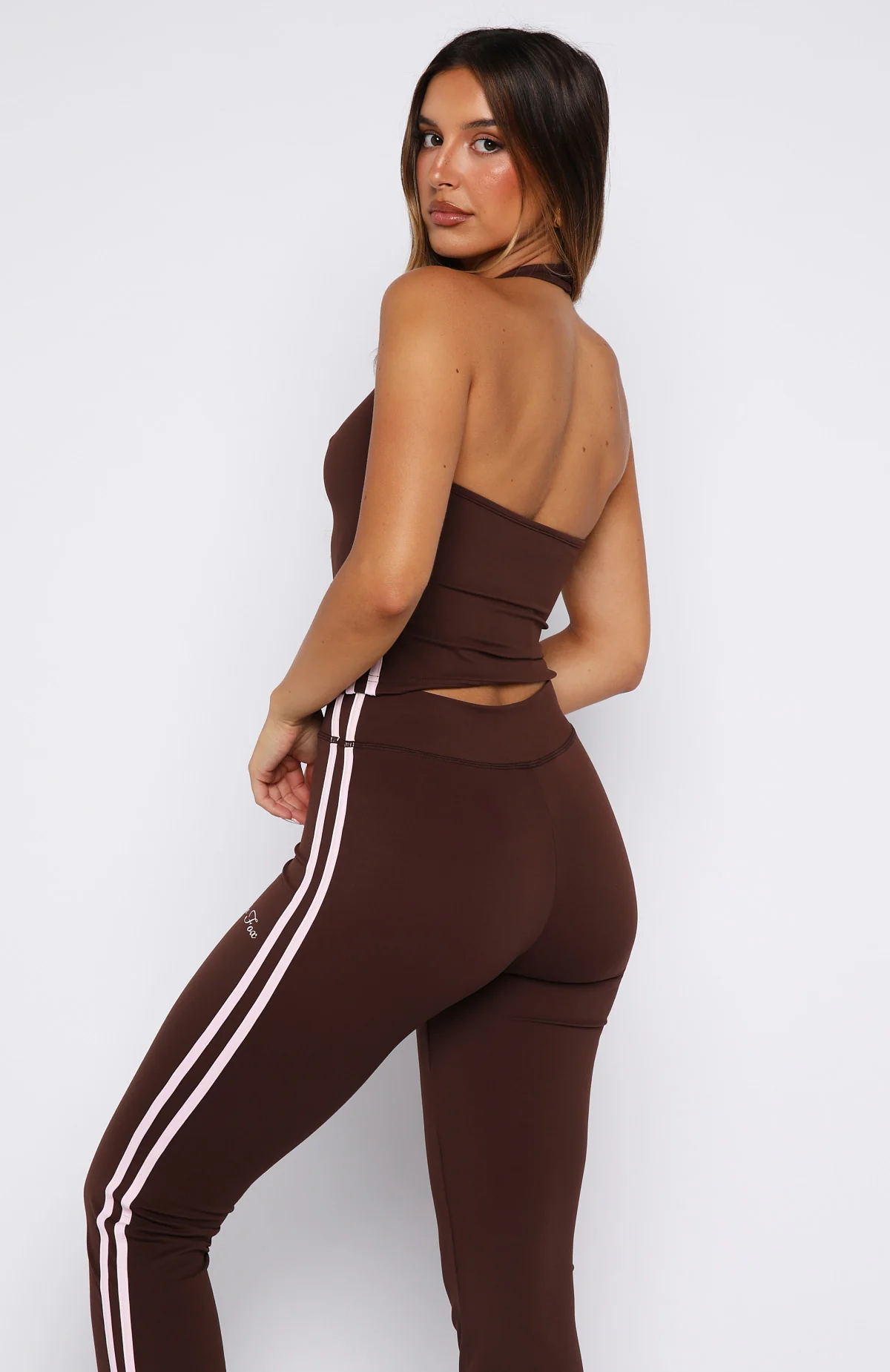 She Means Business Halter Top Chocolate - Image 4