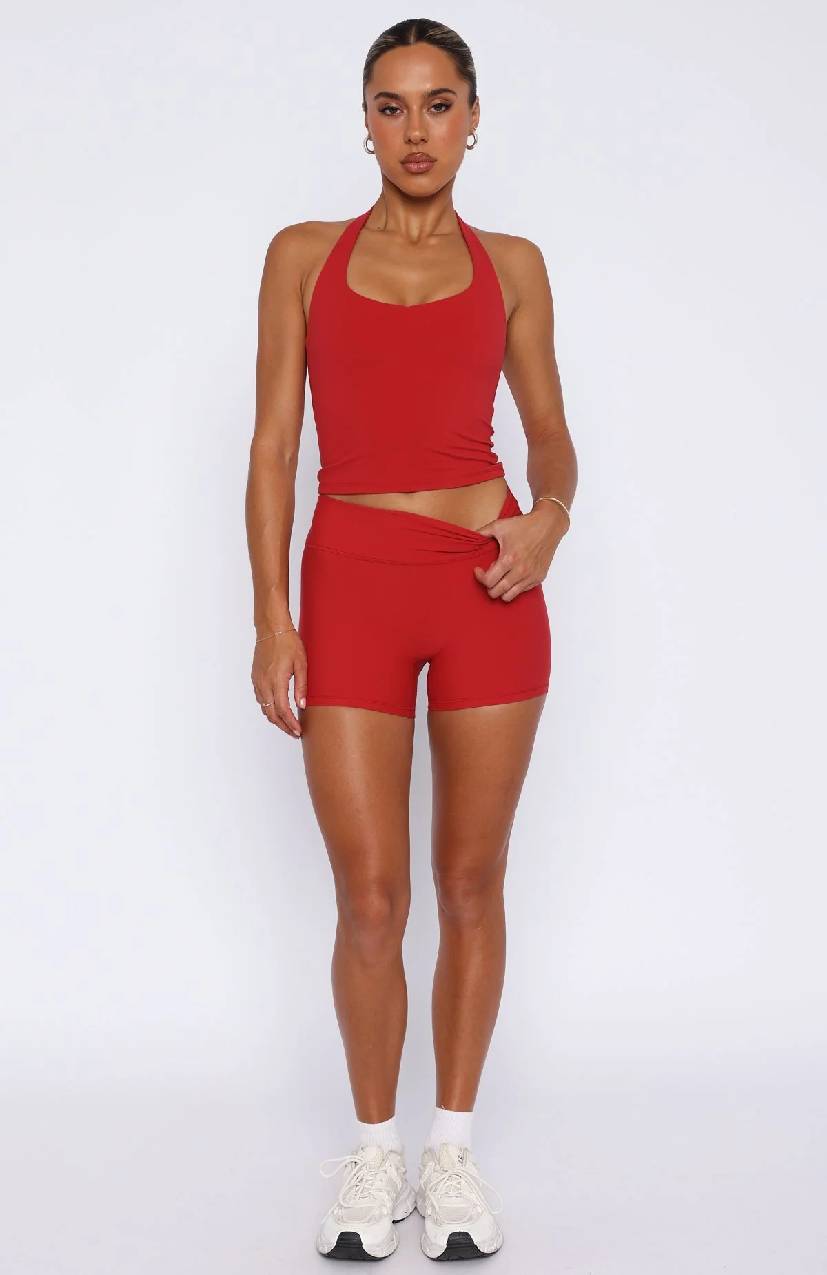 Shift Mid Rise Shorts 3.5" Cherry Red - Image 6