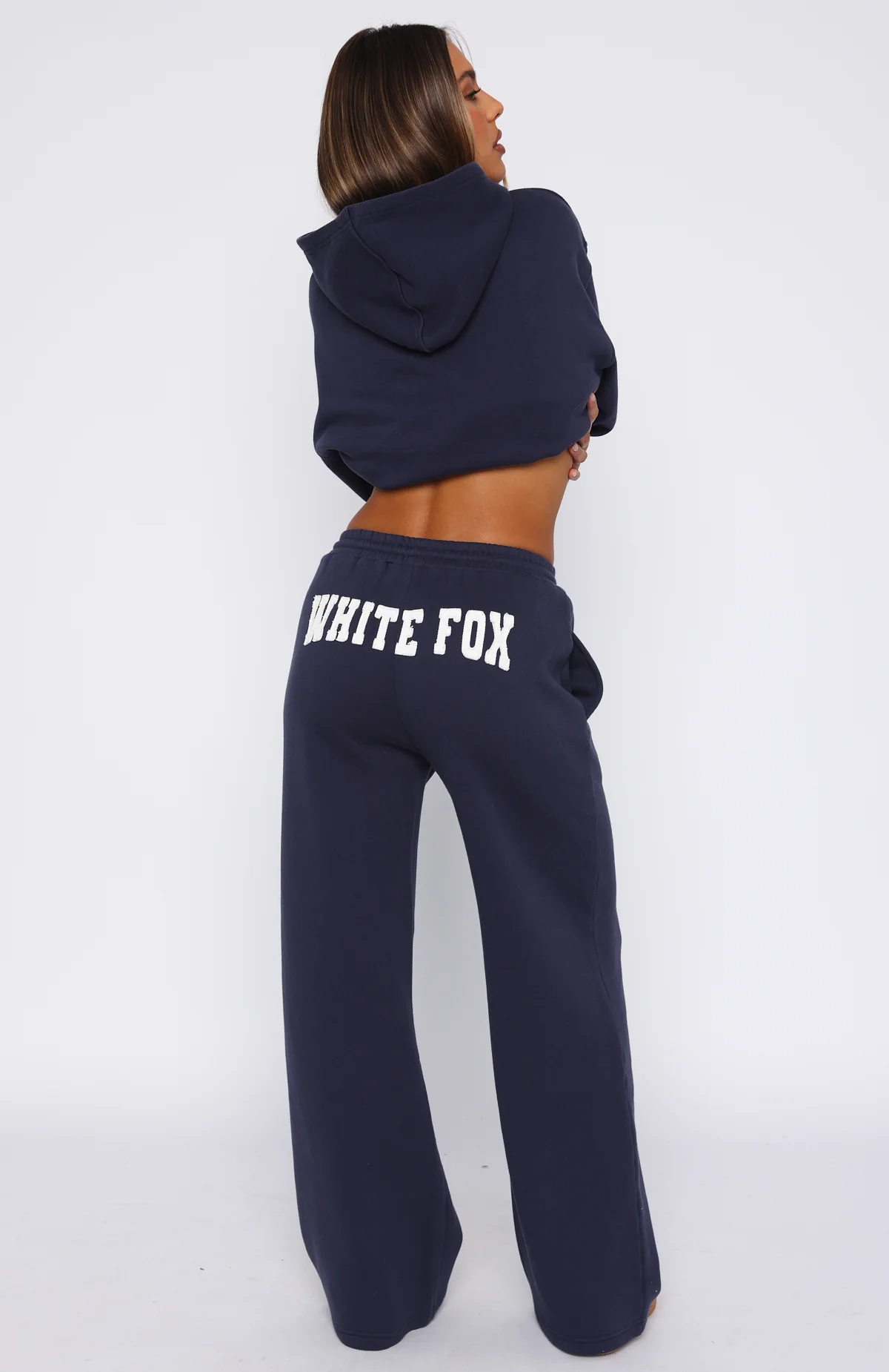 Shout It Out Wide Leg Sweatpants Navy - Image 4
