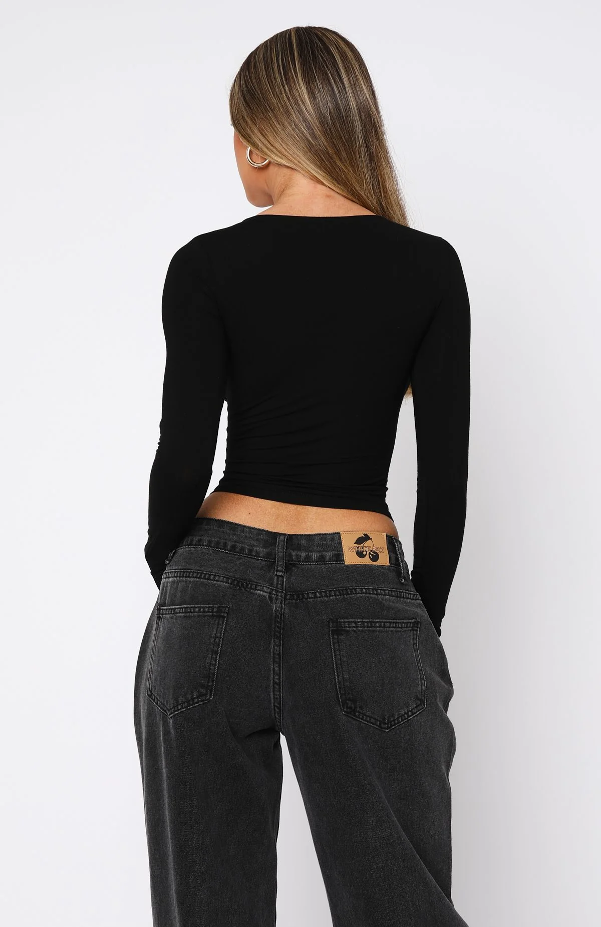 Show You The World Long Sleeve Top Black - Image 4