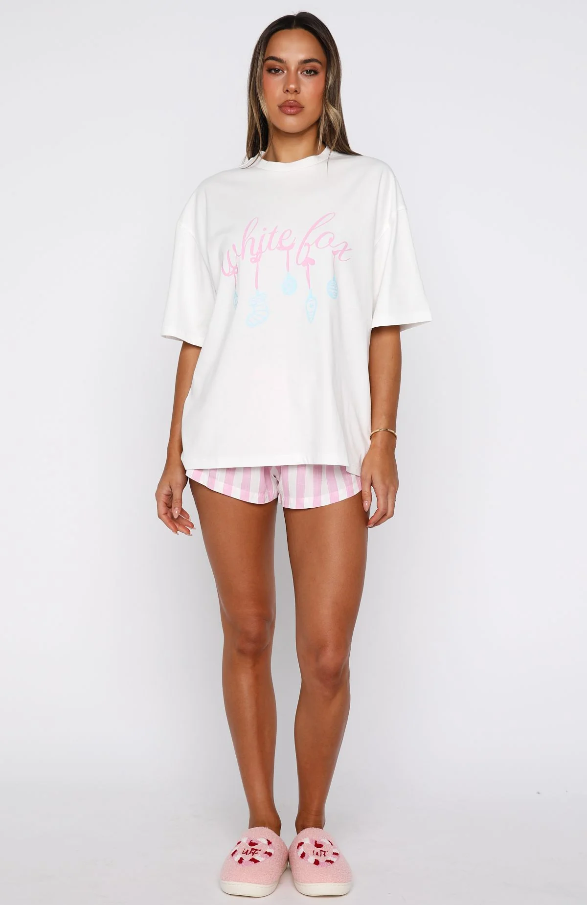 Silly Season Pyjama Oversized Tee White - Image 6
