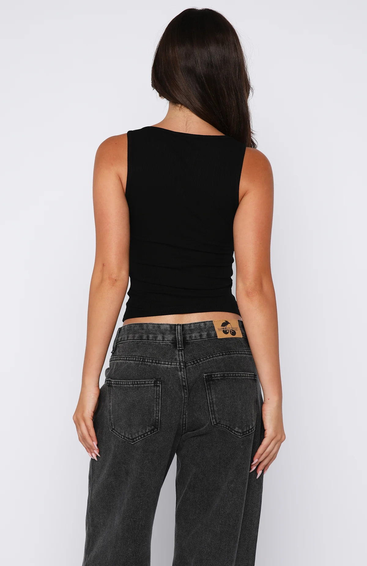 Sinful Embrace Rib Tank Black - Image 5