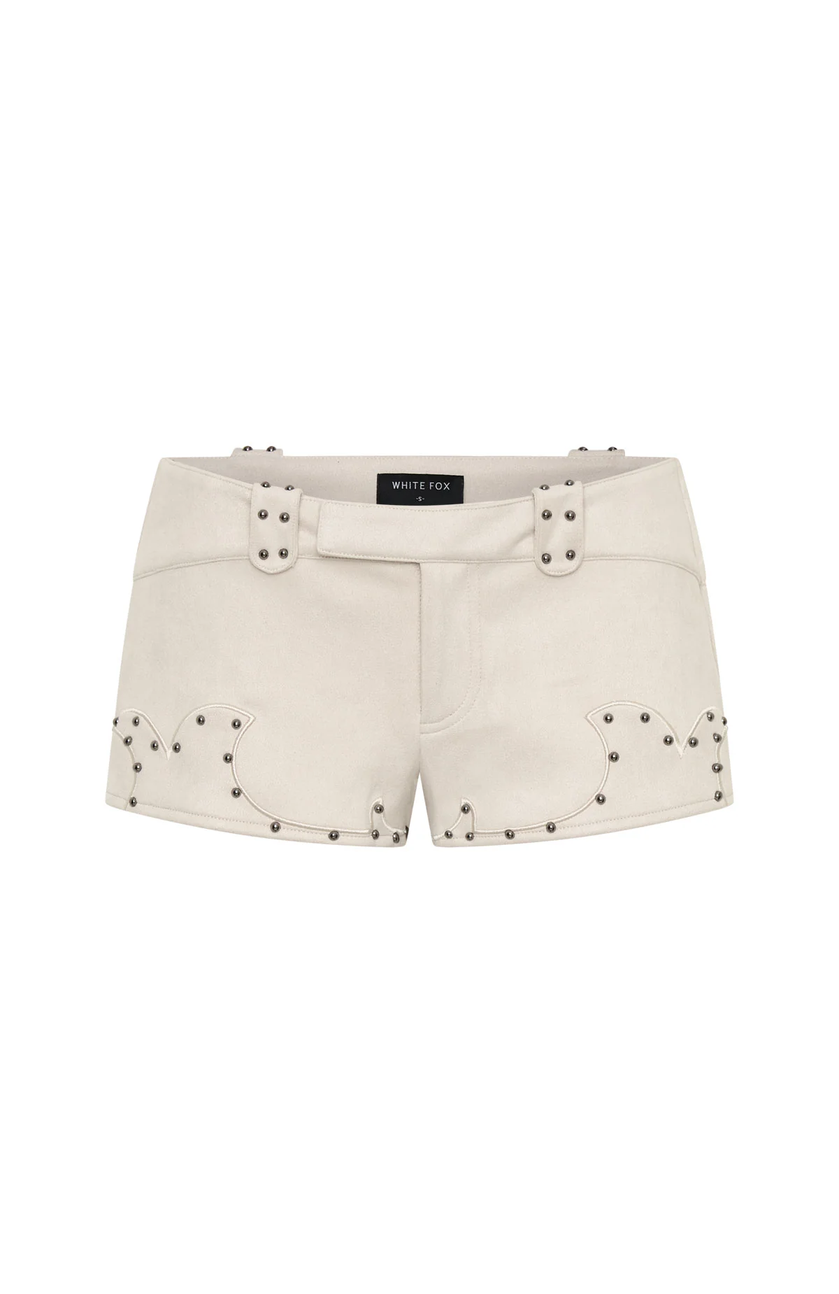 Sing It Back Faux Suede Shorts Cream - Image 7