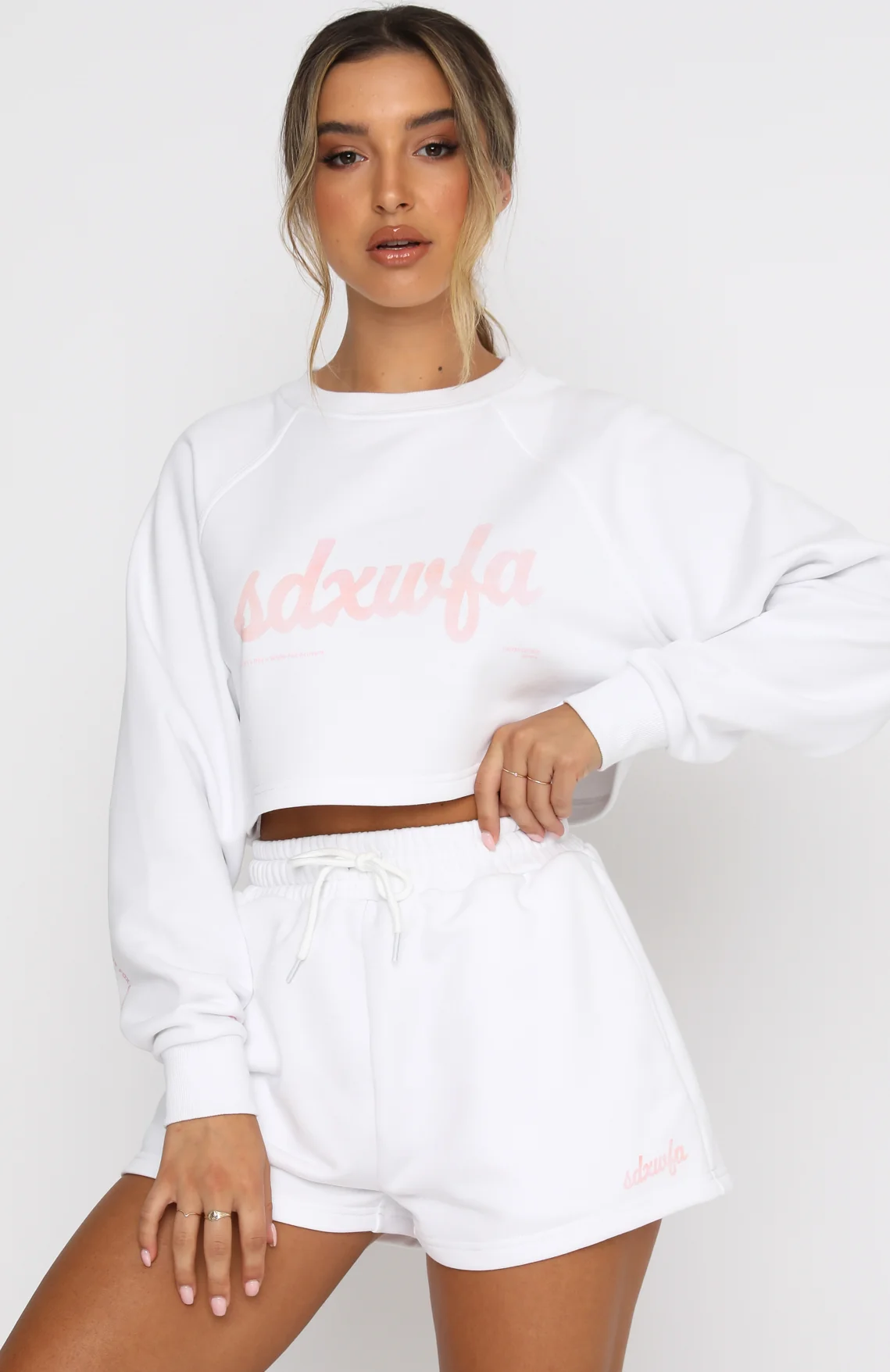 Skipper Cropped Sweater White - Image 2