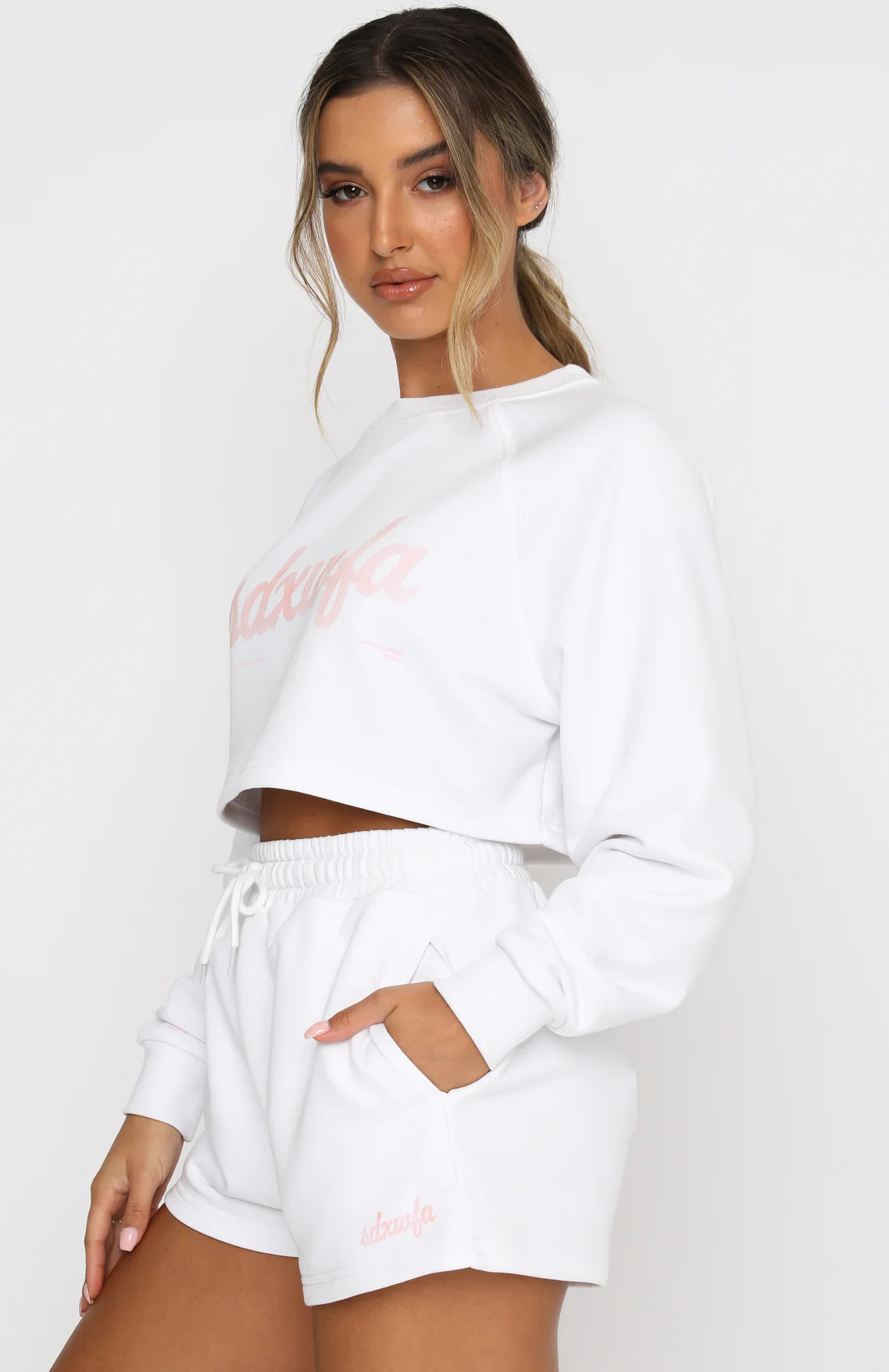 Skipper Cropped Sweater White - Image 3