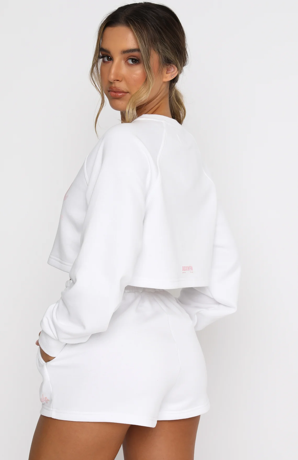 Skipper Cropped Sweater White - Image 4