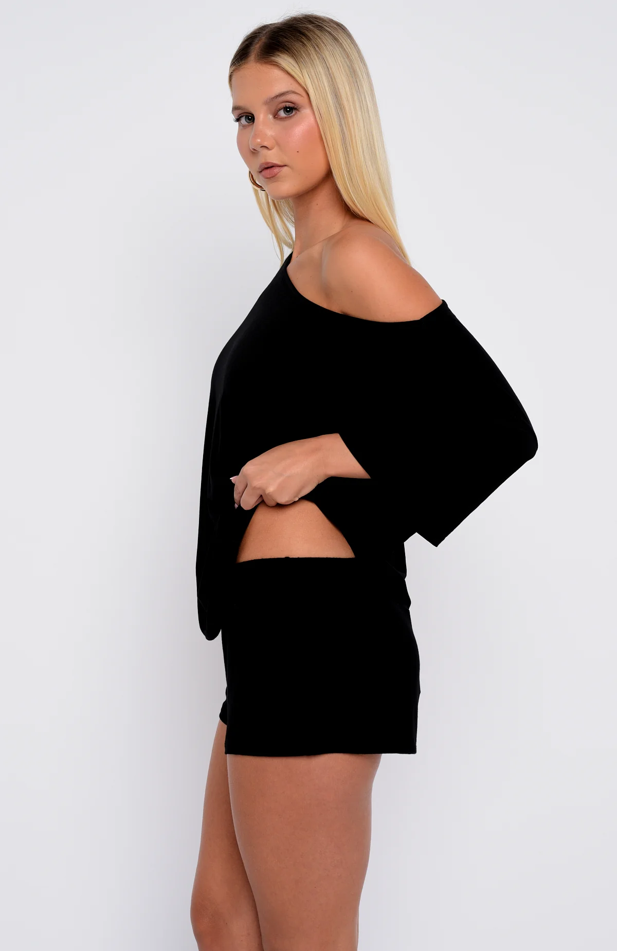 Slow Life Pyjama Shorts Black - Image 3
