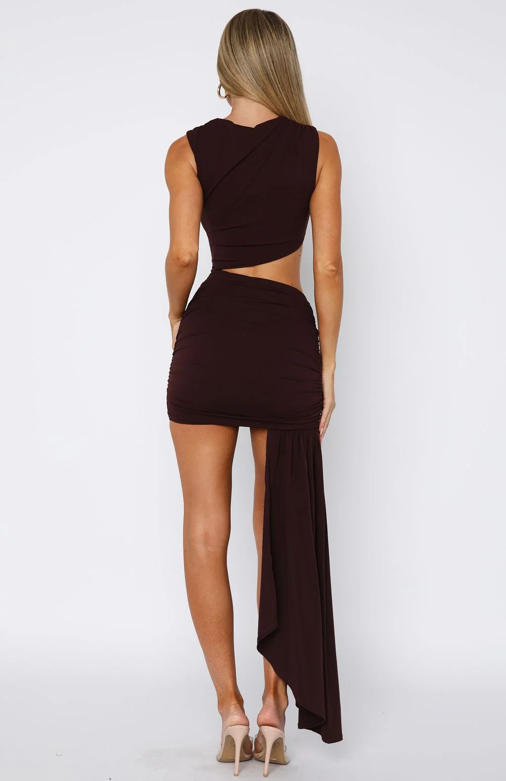 Smiling At You Mini Dress Plum - Image 4