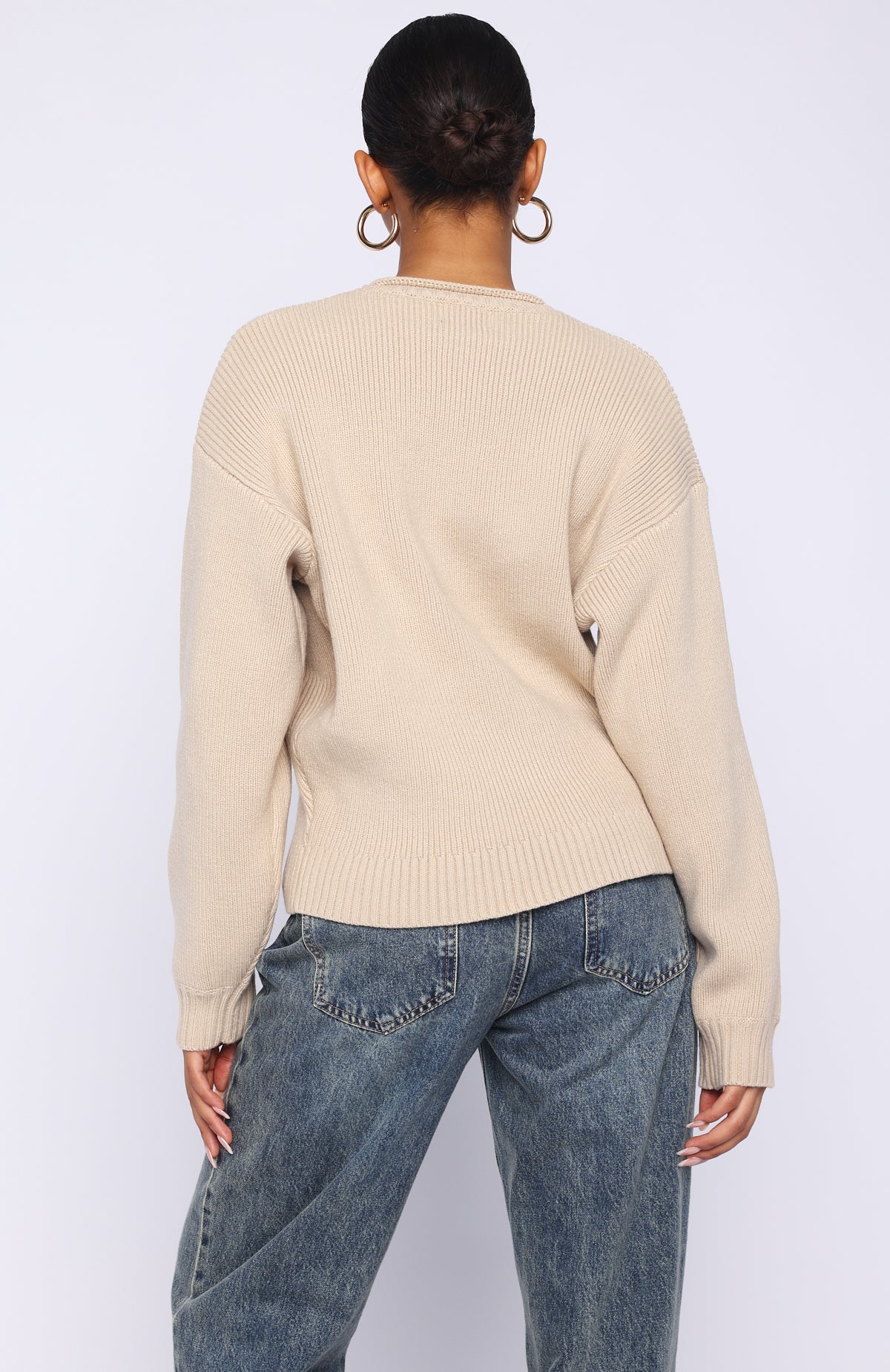 Snow Dreams Knit Sweater Oat - Image 4