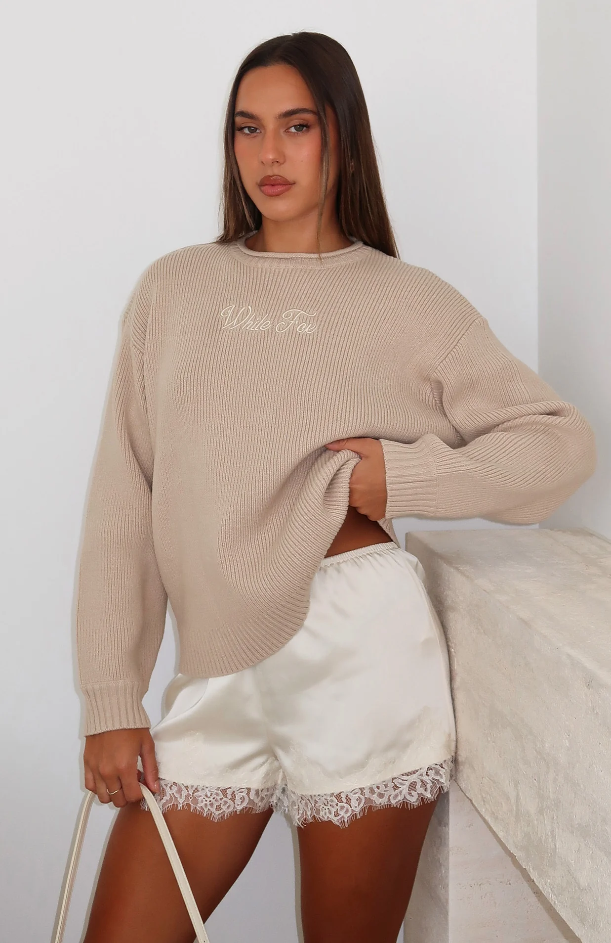 Snow Dreams Knit Sweater Oat - Image 6