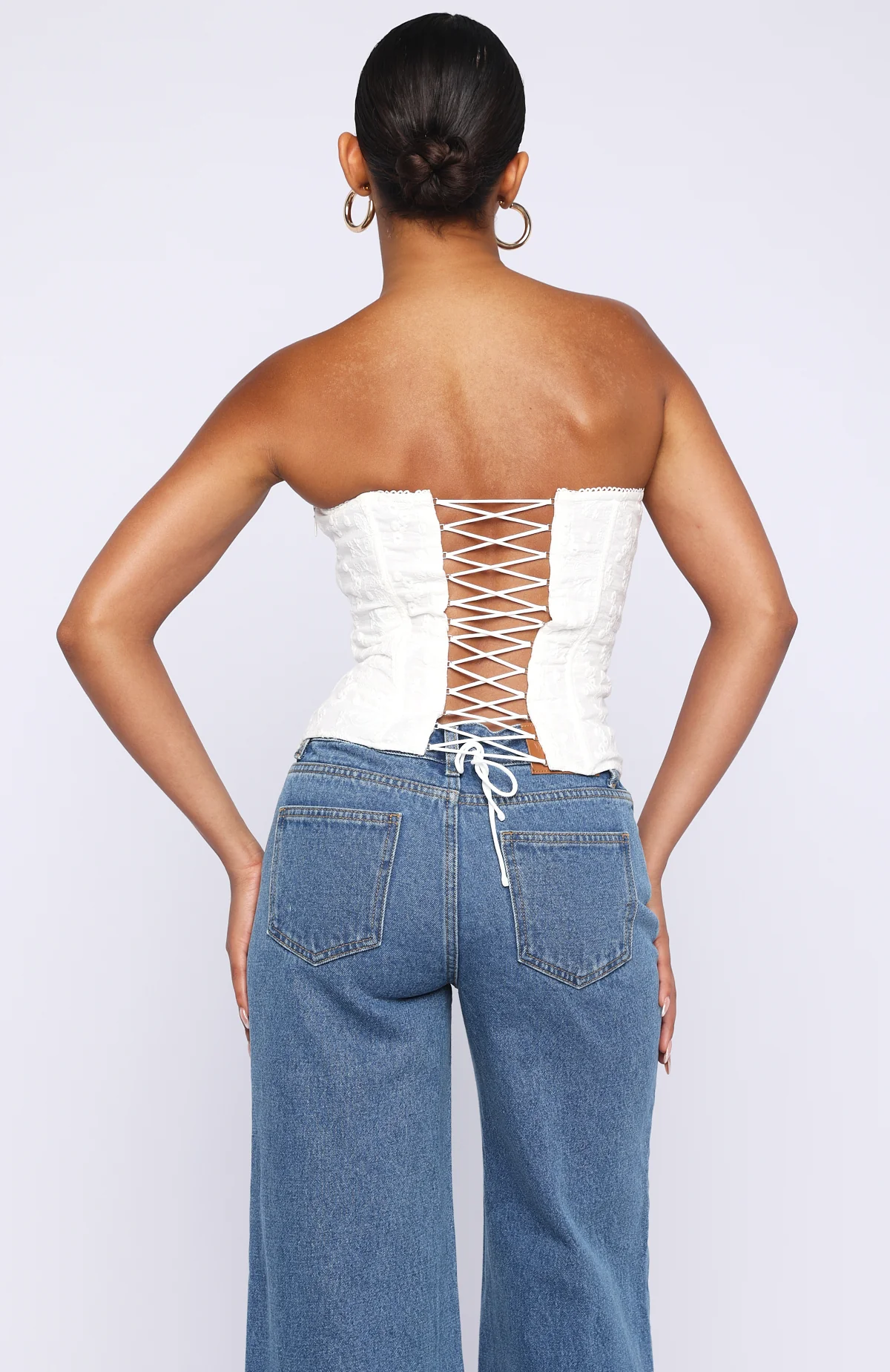 Snowdrop Strapless Bustier White - Image 4