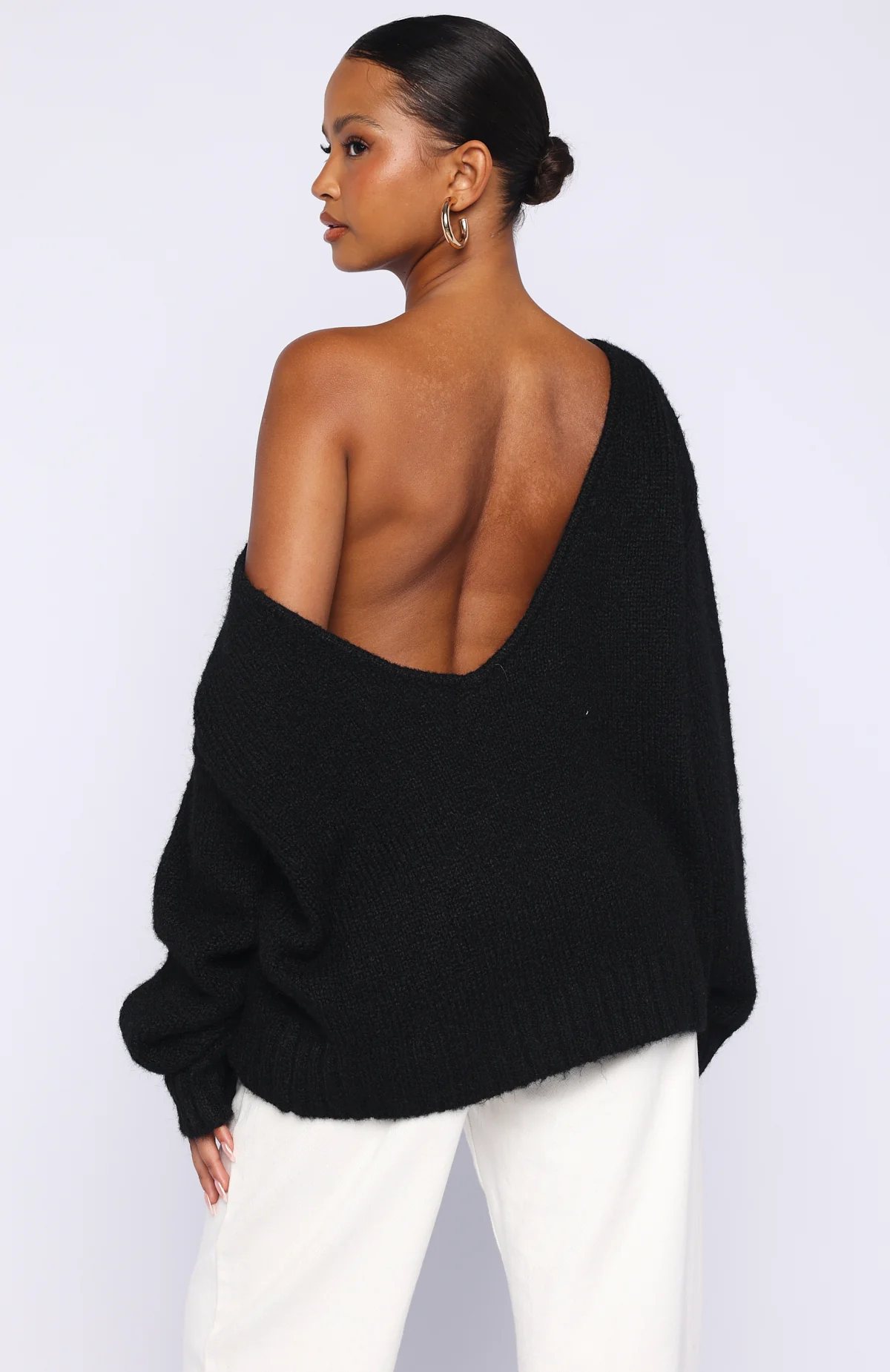 Softer Love Knit Sweater Black - Image 5