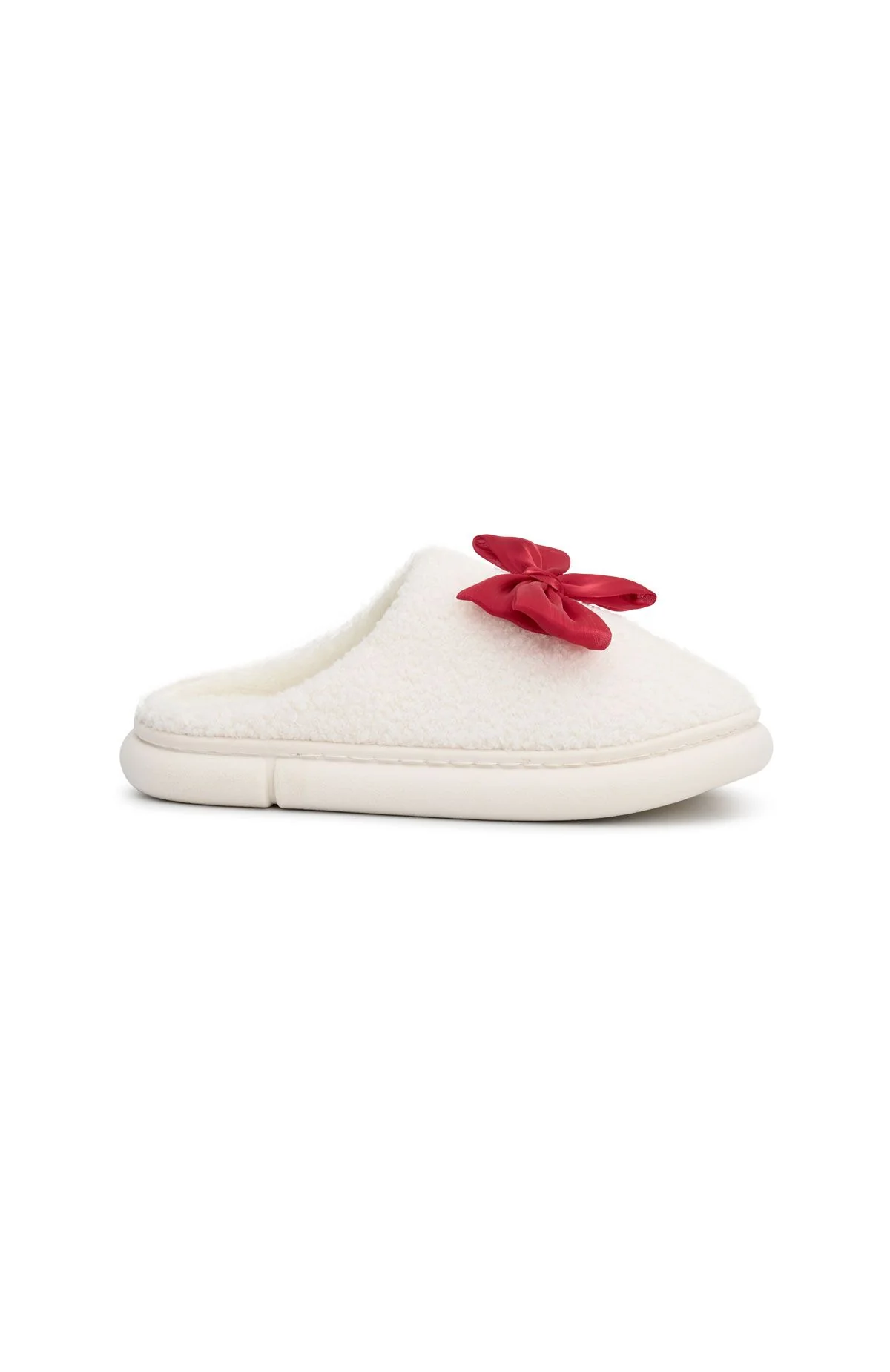 Sophie Slippers White/Red - Image 2
