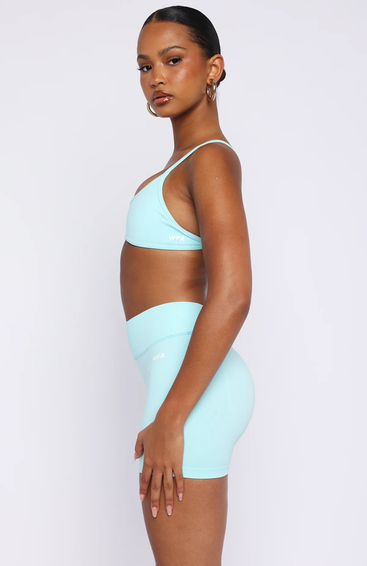 Spin Seamless Bike Shorts 4" Malibu Blue - Image 3