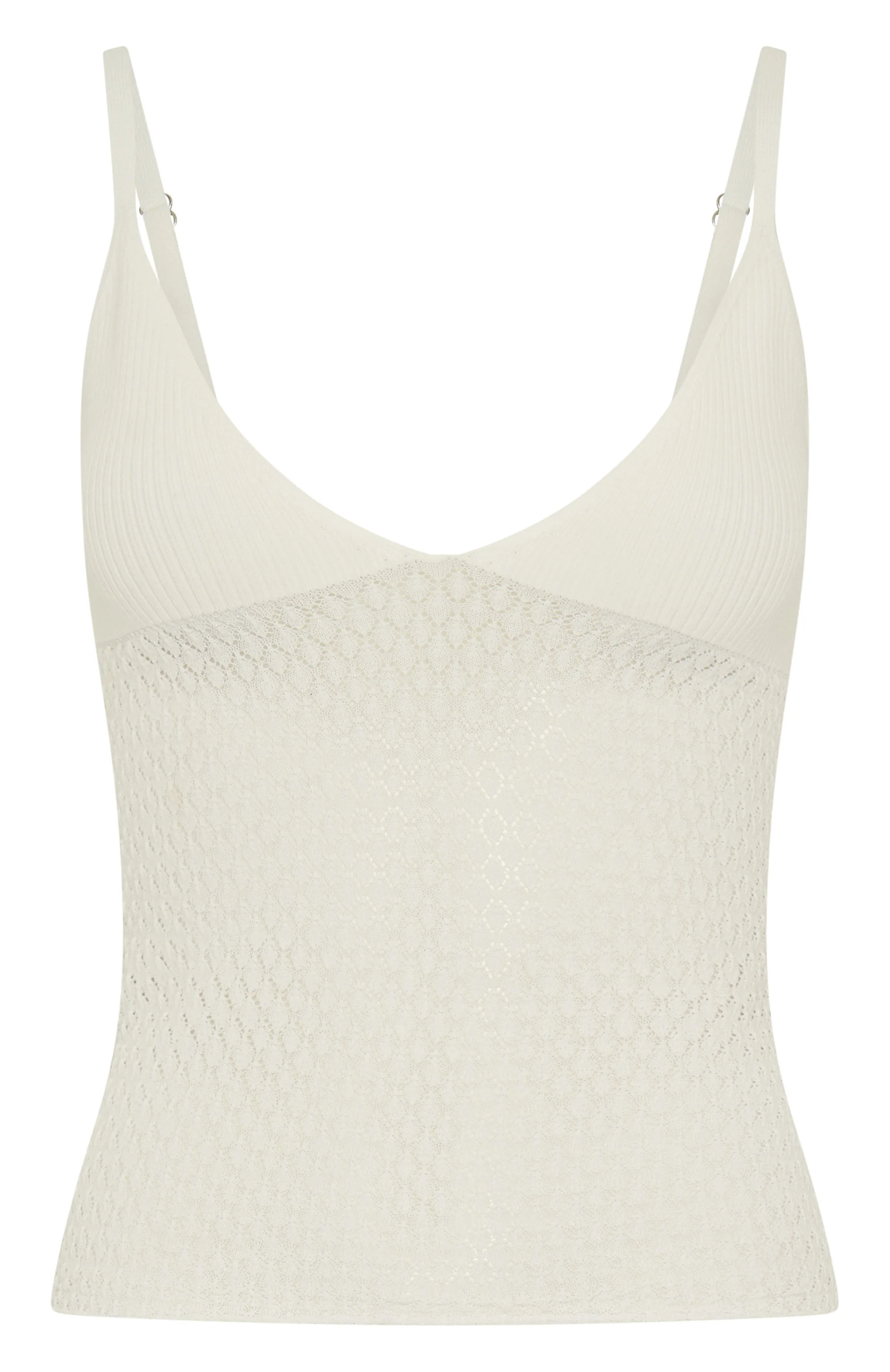 Stand And Stare Knit Top White - Image 6