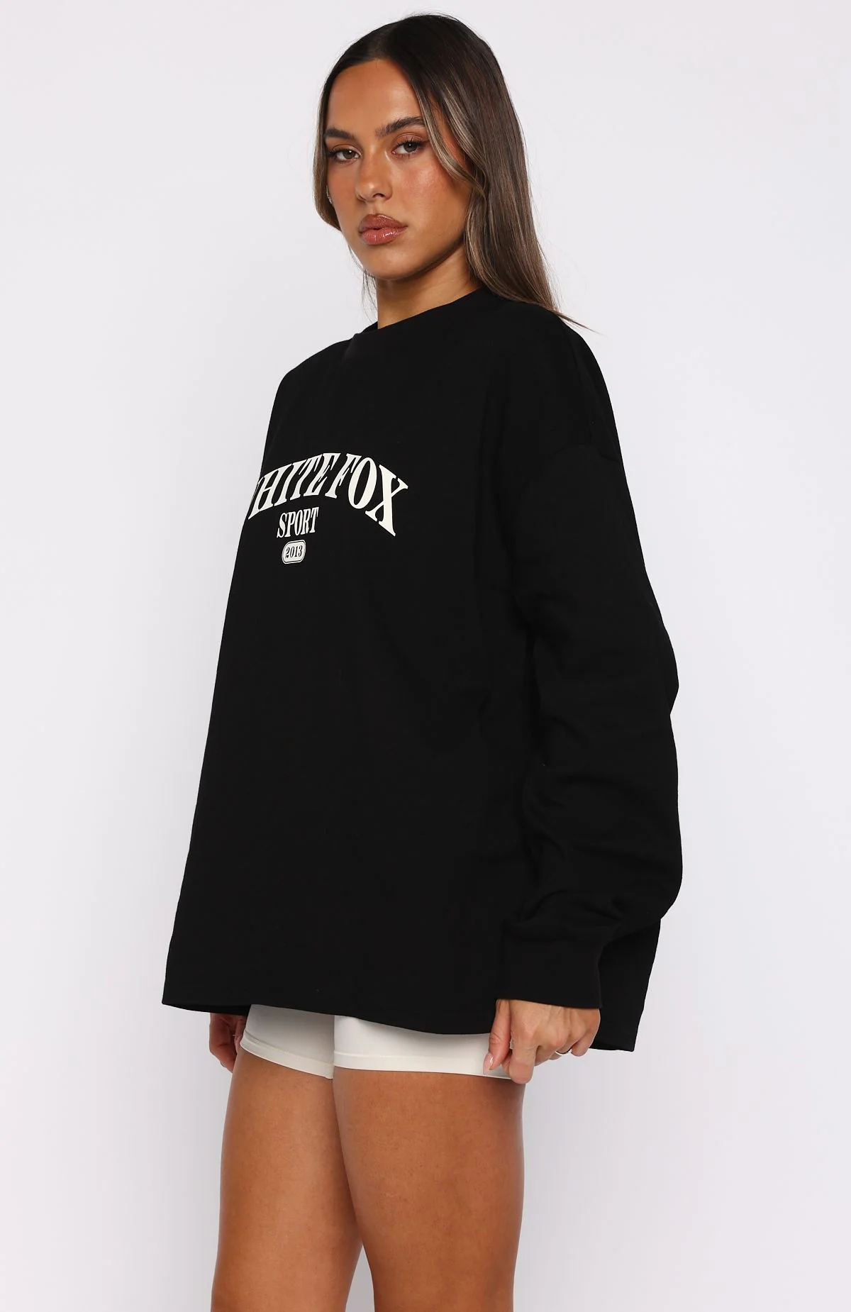 Stand With You Long Sleeve Oversized Tee Black - Image 3