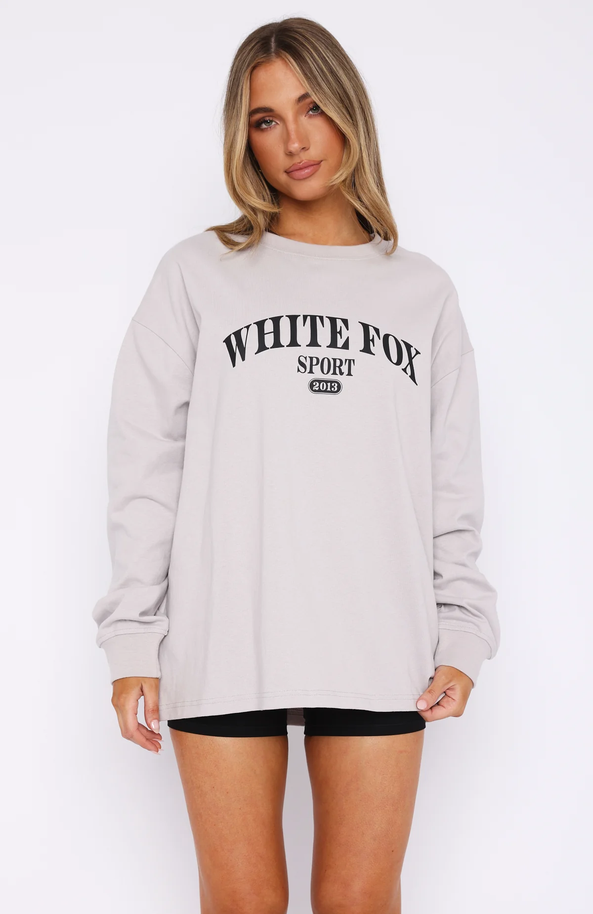Stand With You Long Sleeve Oversized Tee Moon - Image 2