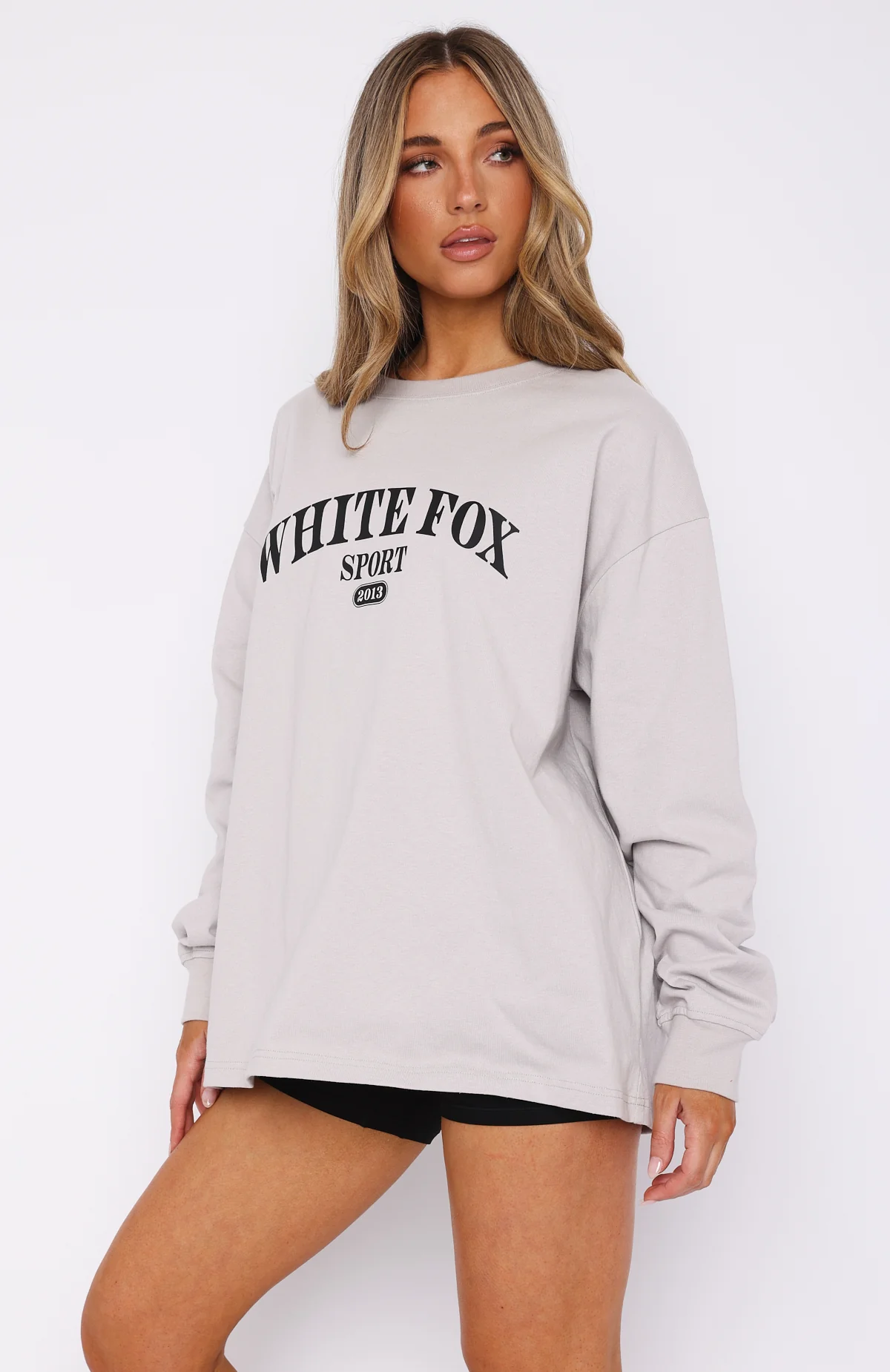 Stand With You Long Sleeve Oversized Tee Moon - Image 3