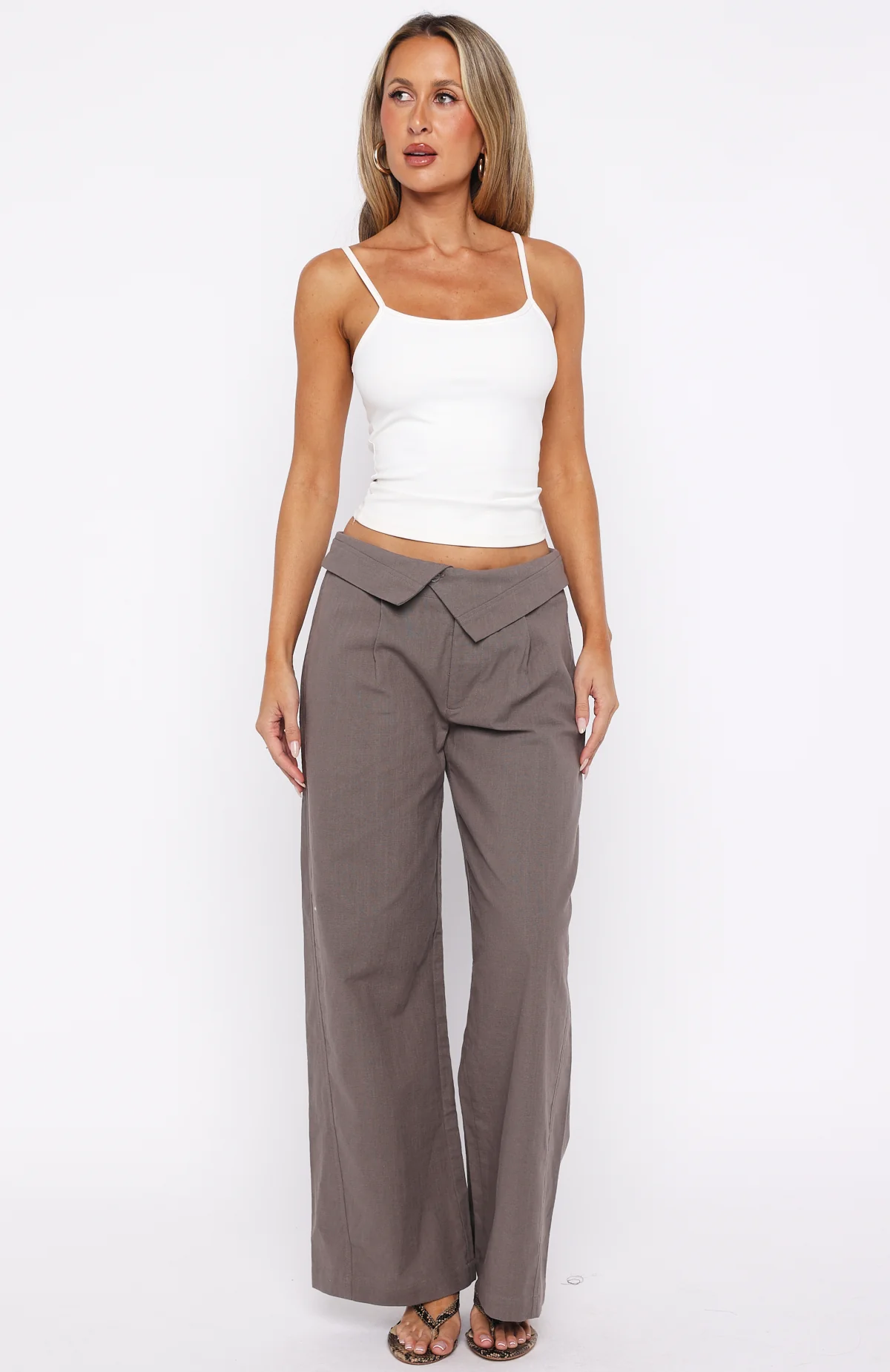 Starlight Riot Low Rise Pants Mocha - Image 2