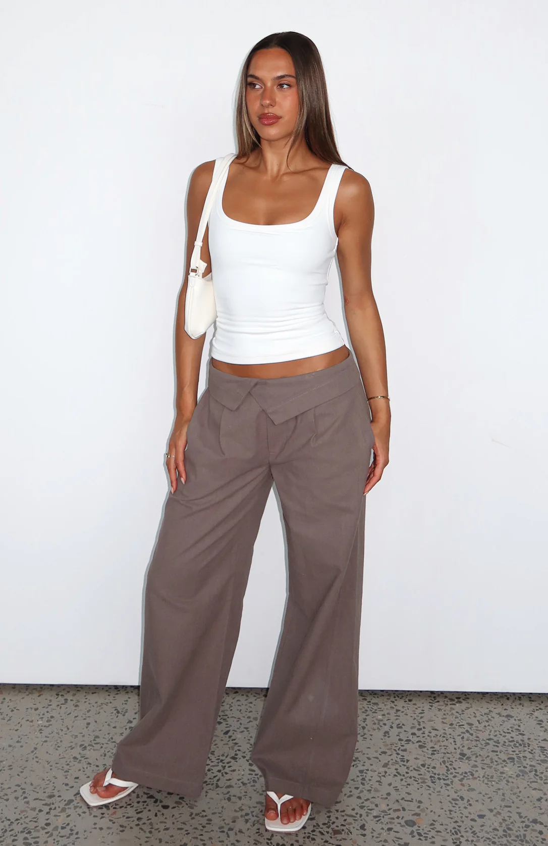 Starlight Riot Low Rise Pants Mocha - Image 5