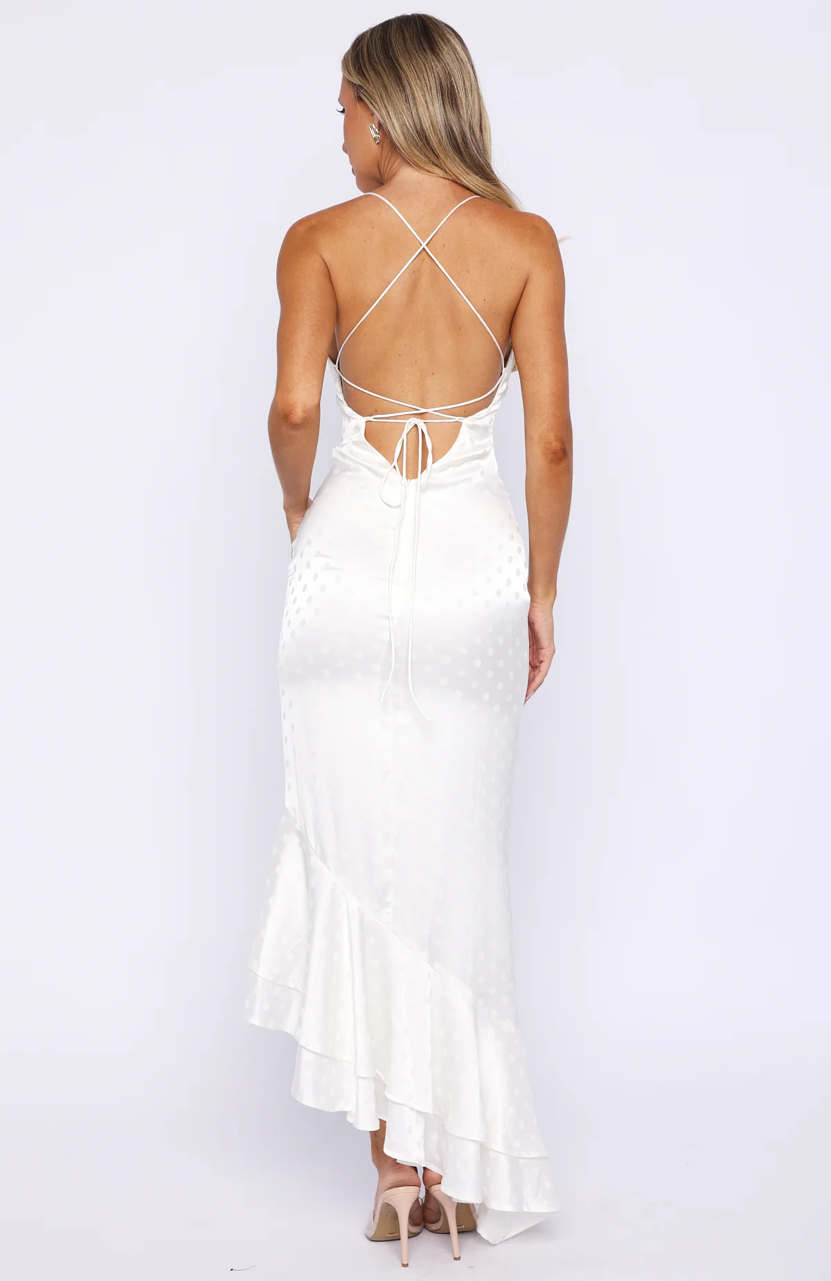 Starlit Skies Maxi Dress Off White - Image 5