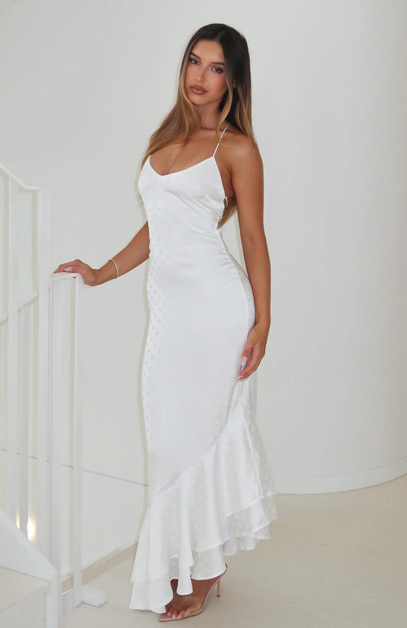 Starlit Skies Maxi Dress Off White - Image 6