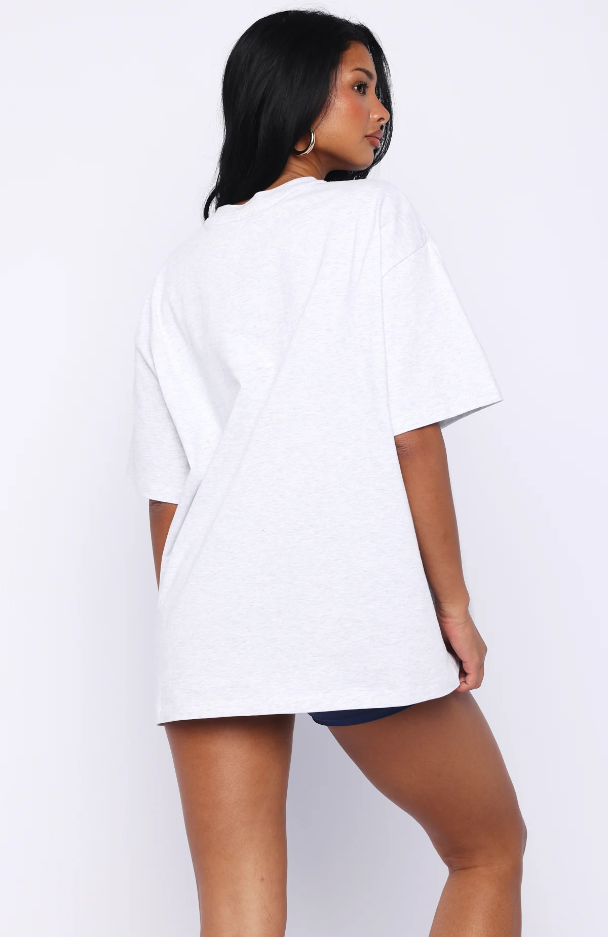Starting Fresh Oversized Tee Grey Marle - Image 4