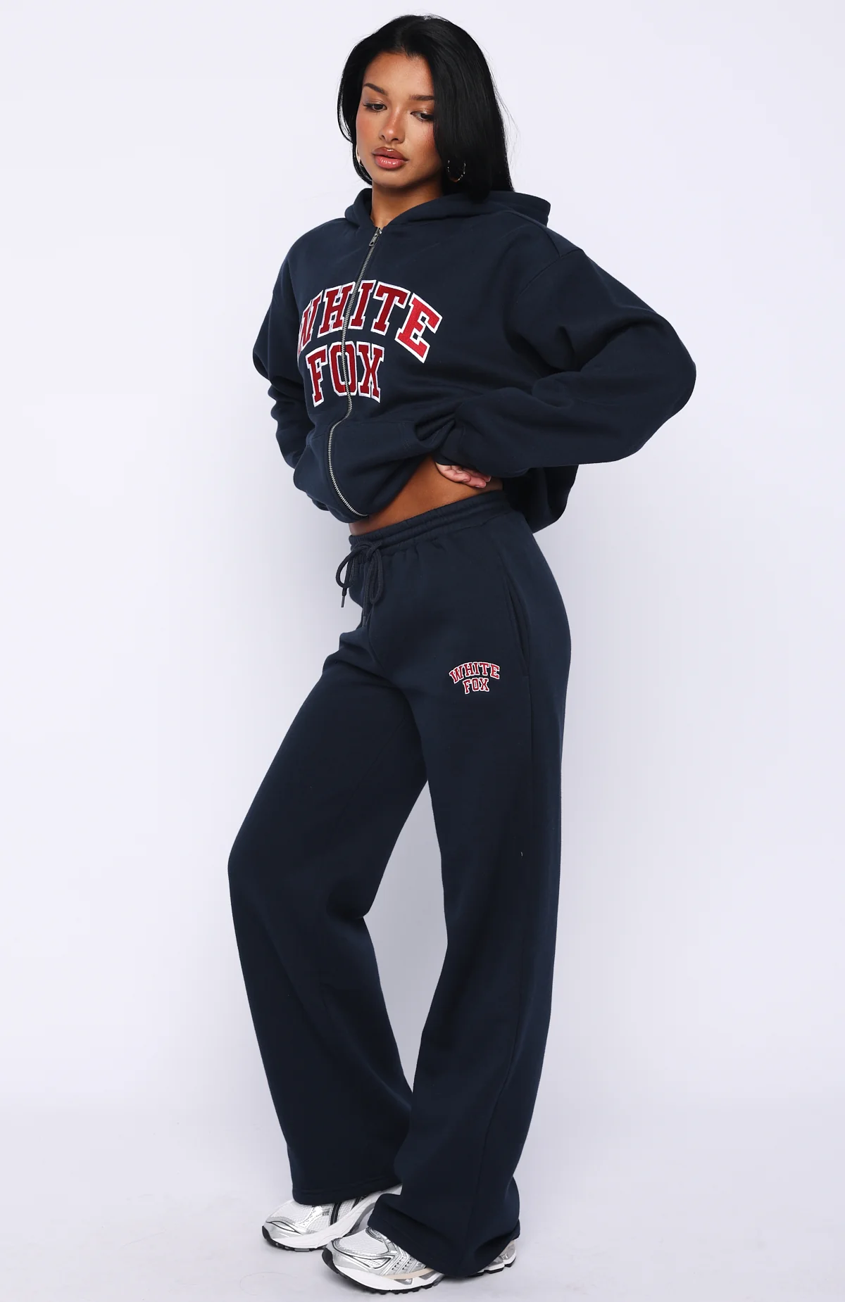 Starting Fresh Wide Leg Sweatpants Navy - Image 3