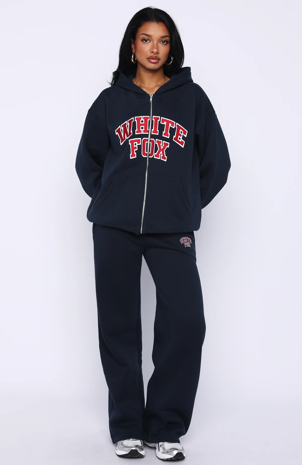 Starting Fresh Zip Front Hoodie Navy - Image 5