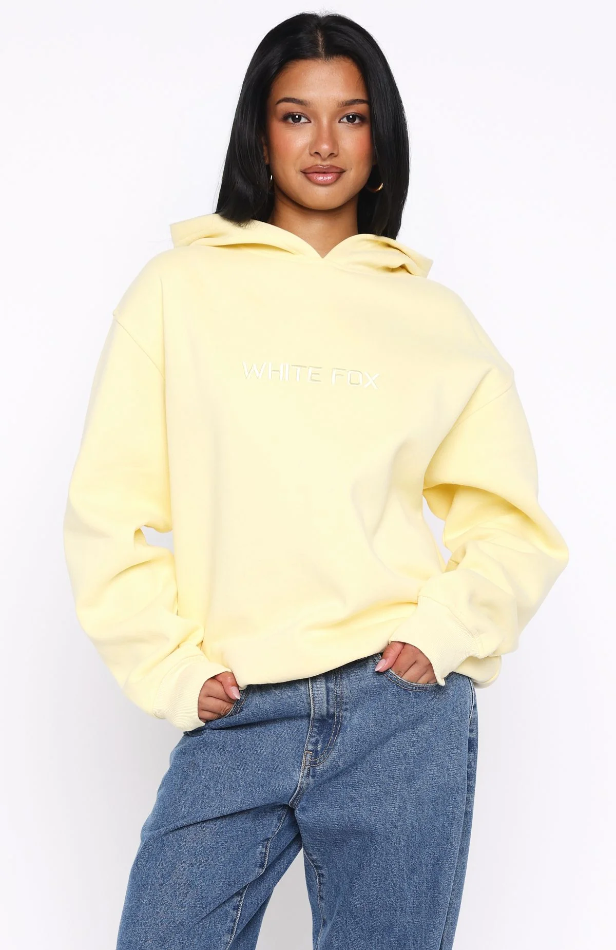 Stay Lifted Oversized Hoodie Lemon - Image 2