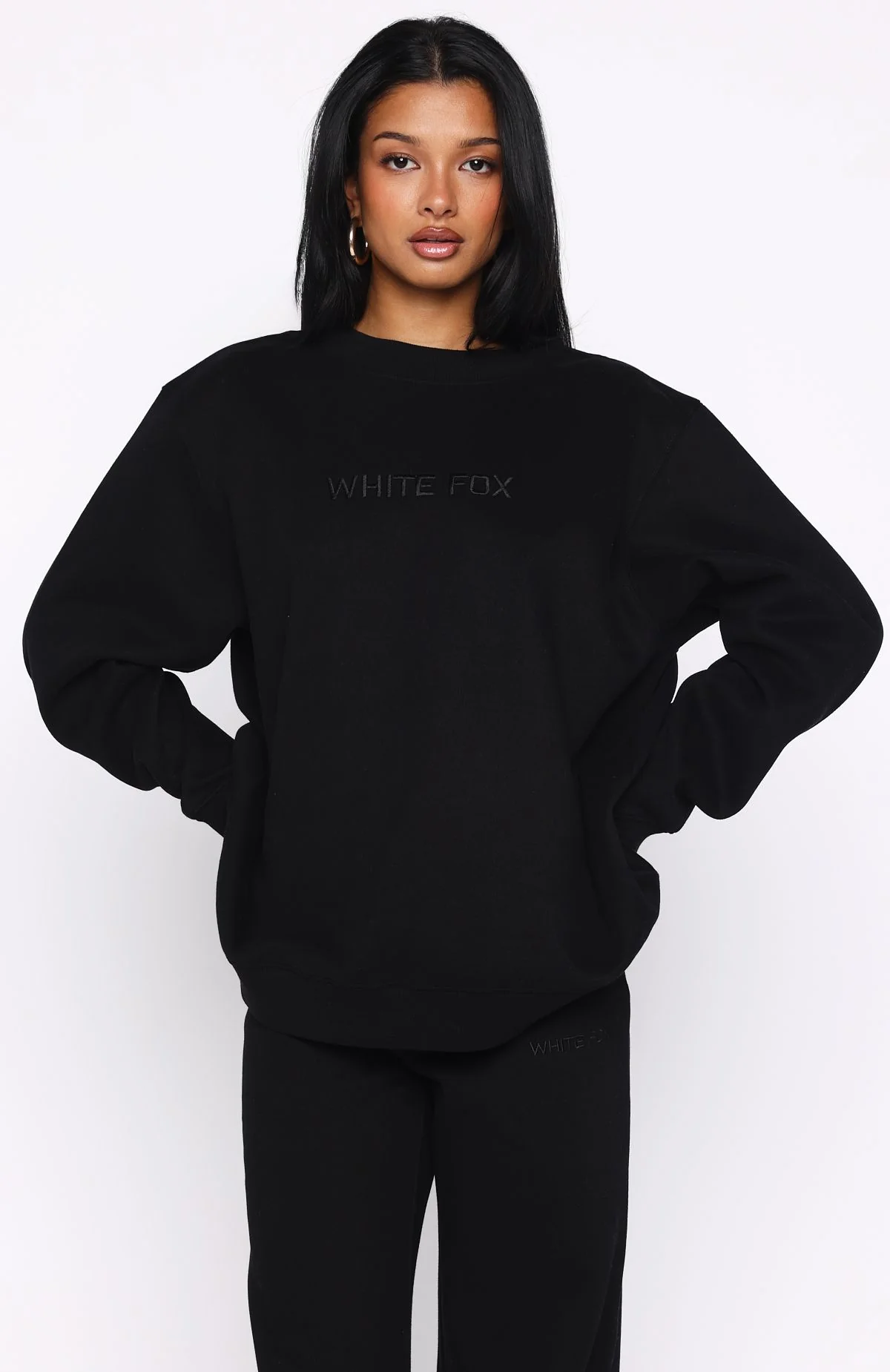 Stay Lifted Oversized Sweater Black - Image 2