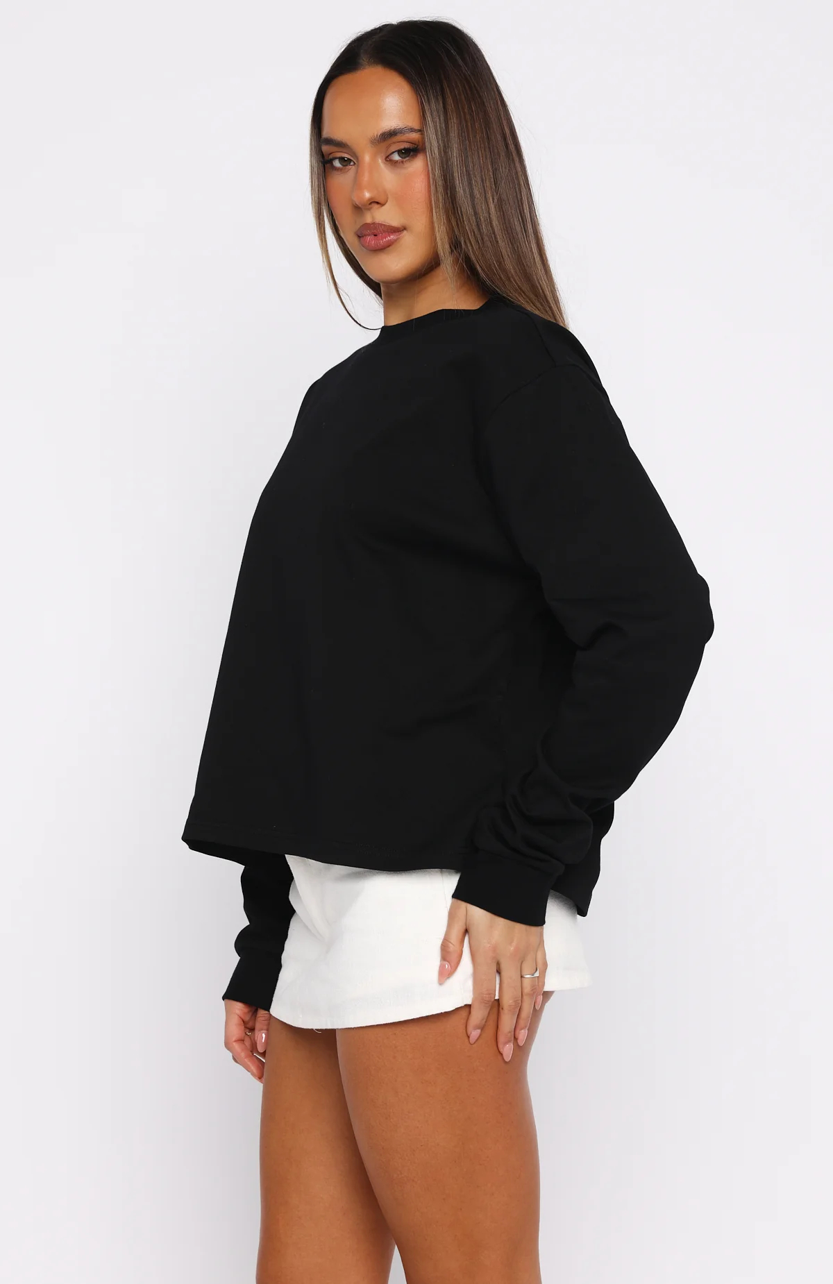 Staying Ahead Long Sleeve Tee Black - Image 4